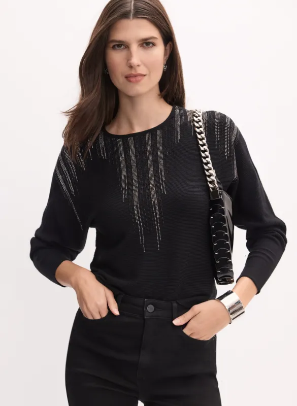 Rhinestone Detail Sweater sold by Melanie Lyne