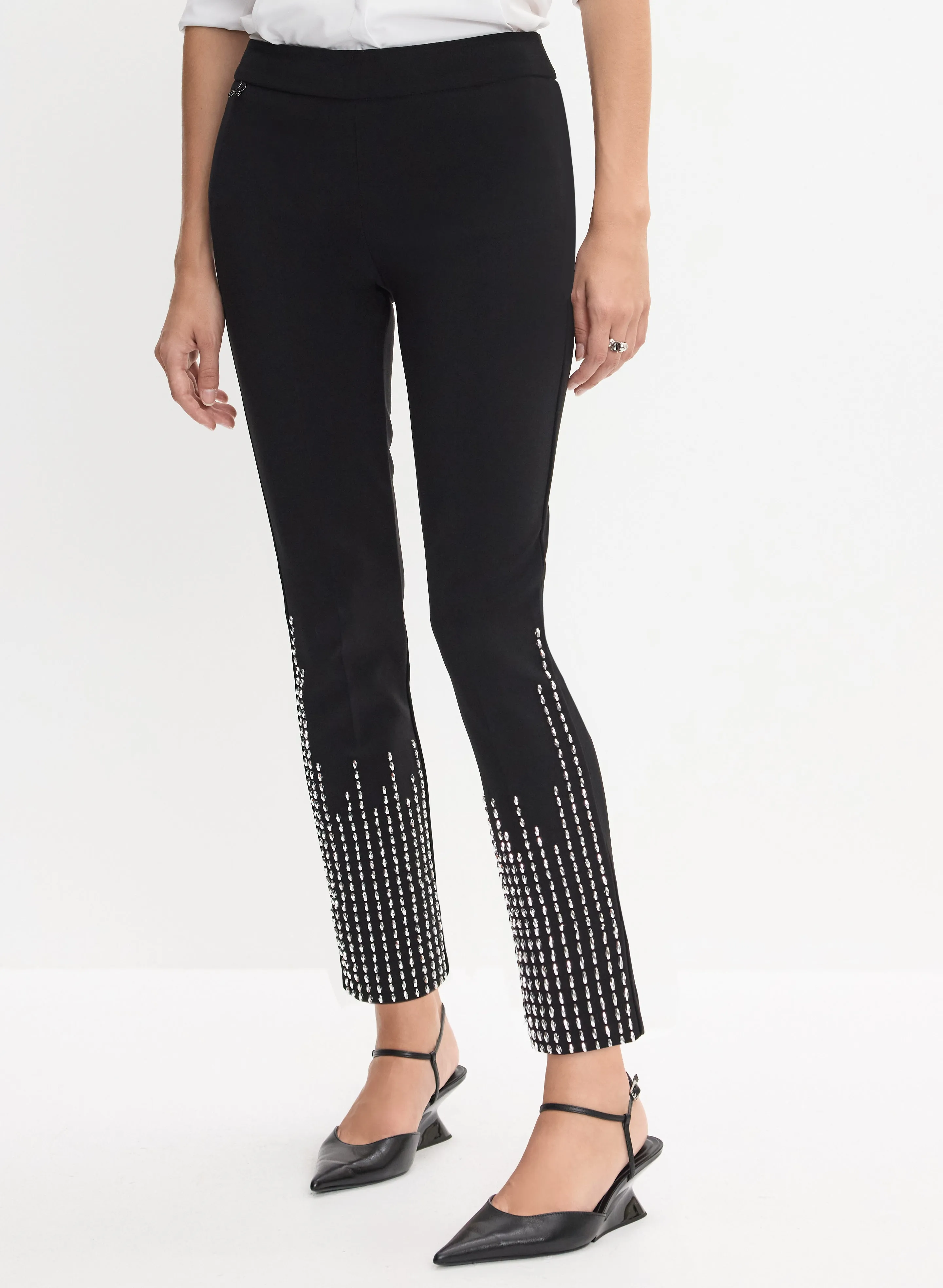 Joseph Ribkoff - Rhinestone Detail Pants sold by Melanie Lyne
