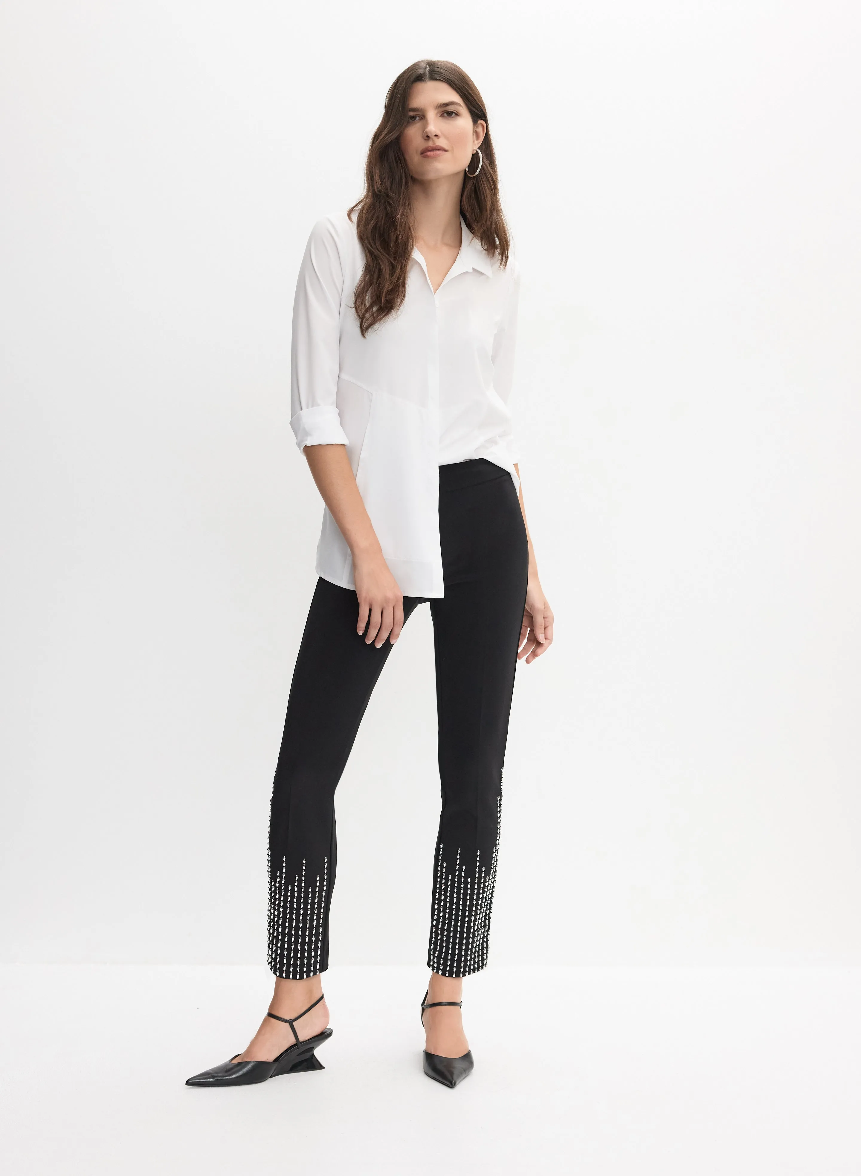 Joseph Ribkoff - Rhinestone Detail Pants sold by Melanie Lyne product image thumbnail 3