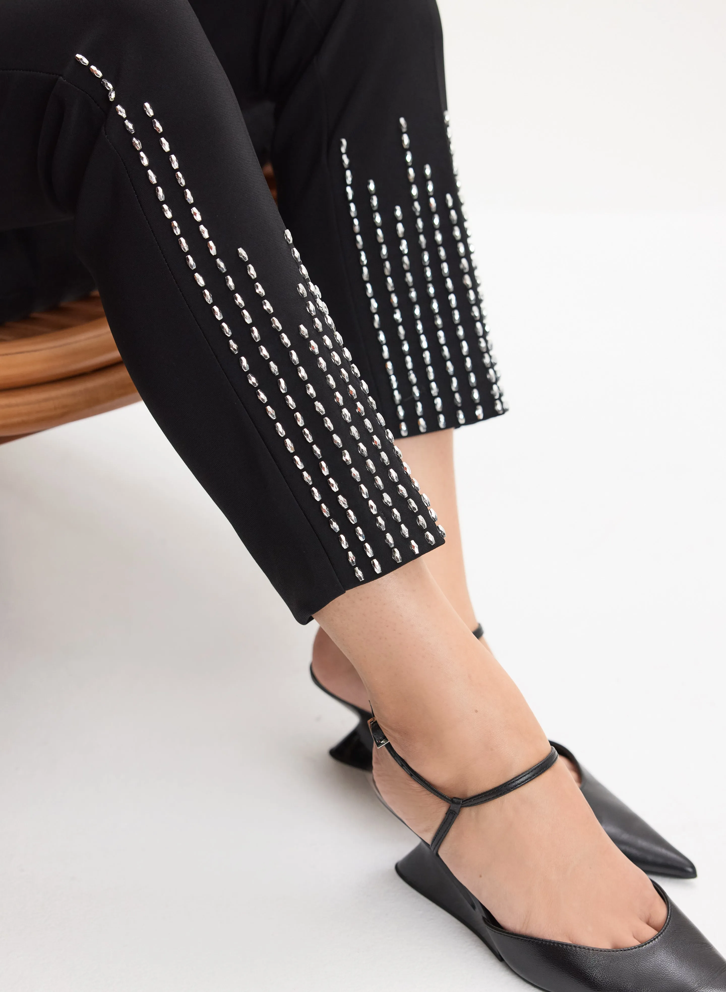 Joseph Ribkoff - Rhinestone Detail Pants sold by Melanie Lyne product image thumbnail 4