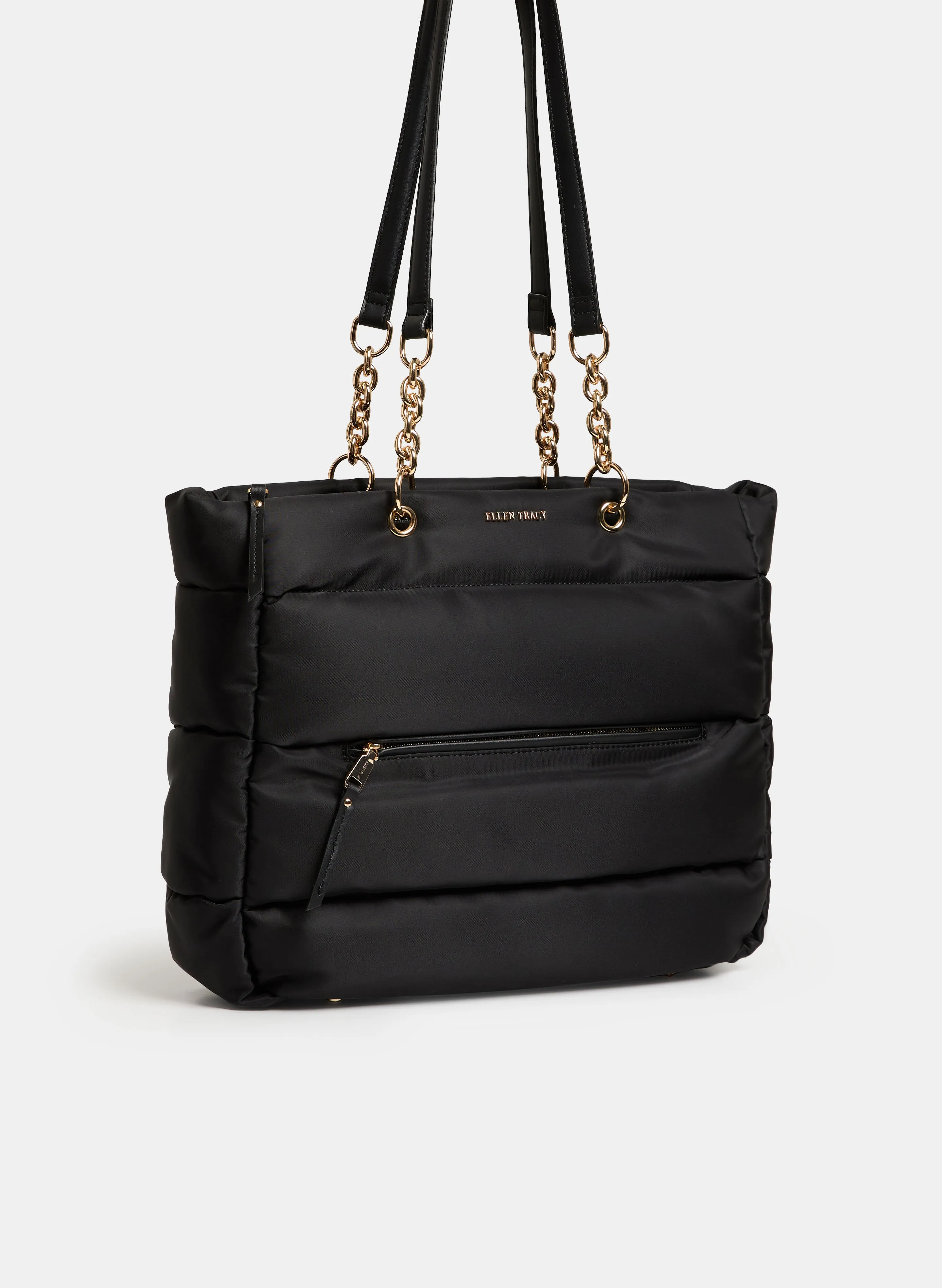 Quilted Nylon Tote Bag sold by Melanie Lyne product image thumbnail 4