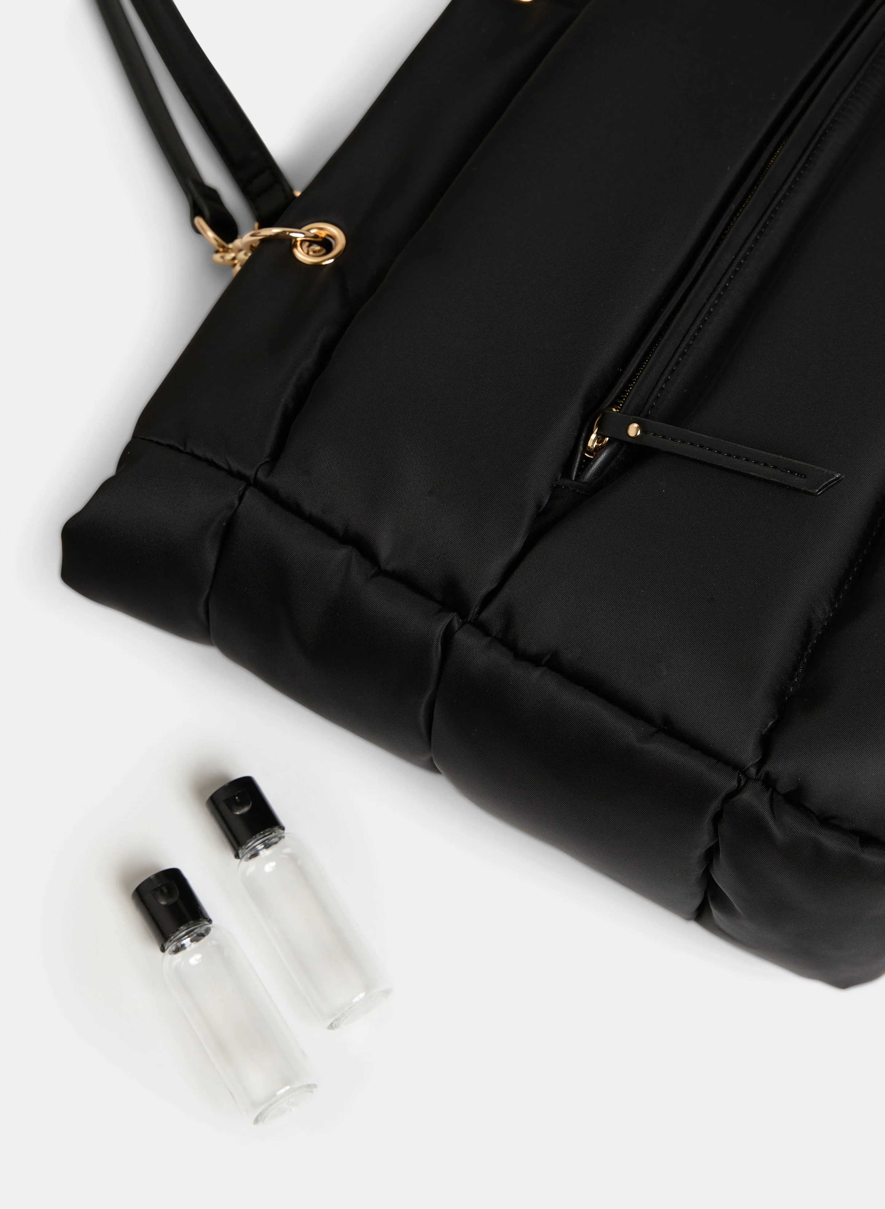 Quilted Nylon Tote Bag sold by Melanie Lyne product image thumbnail 2