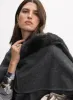 Faux Fur Collar Poncho sold by Melanie Lyne