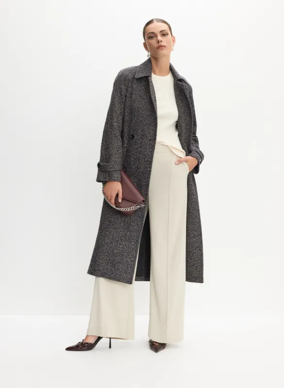 Tweed Wool-Blend Coat sold by Melanie Lyne