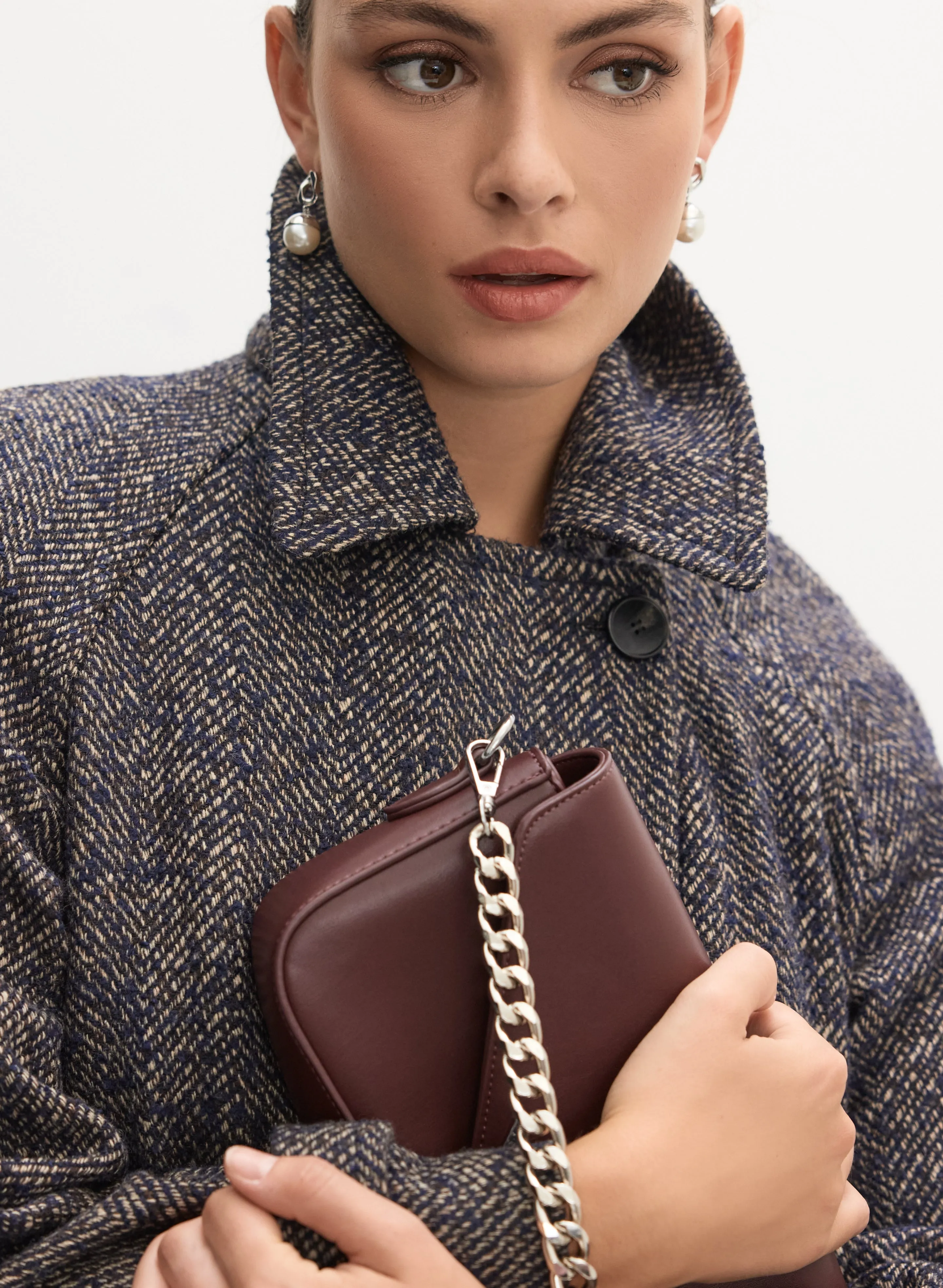 Tweed Wool-Blend Coat sold by Melanie Lyne product image thumbnail 2