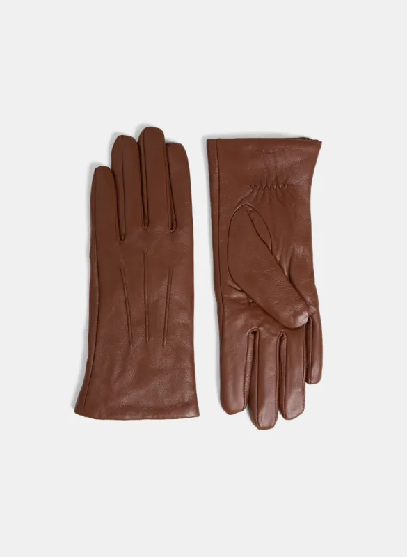 Stitch Detail Leather Gloves sold by Melanie Lyne