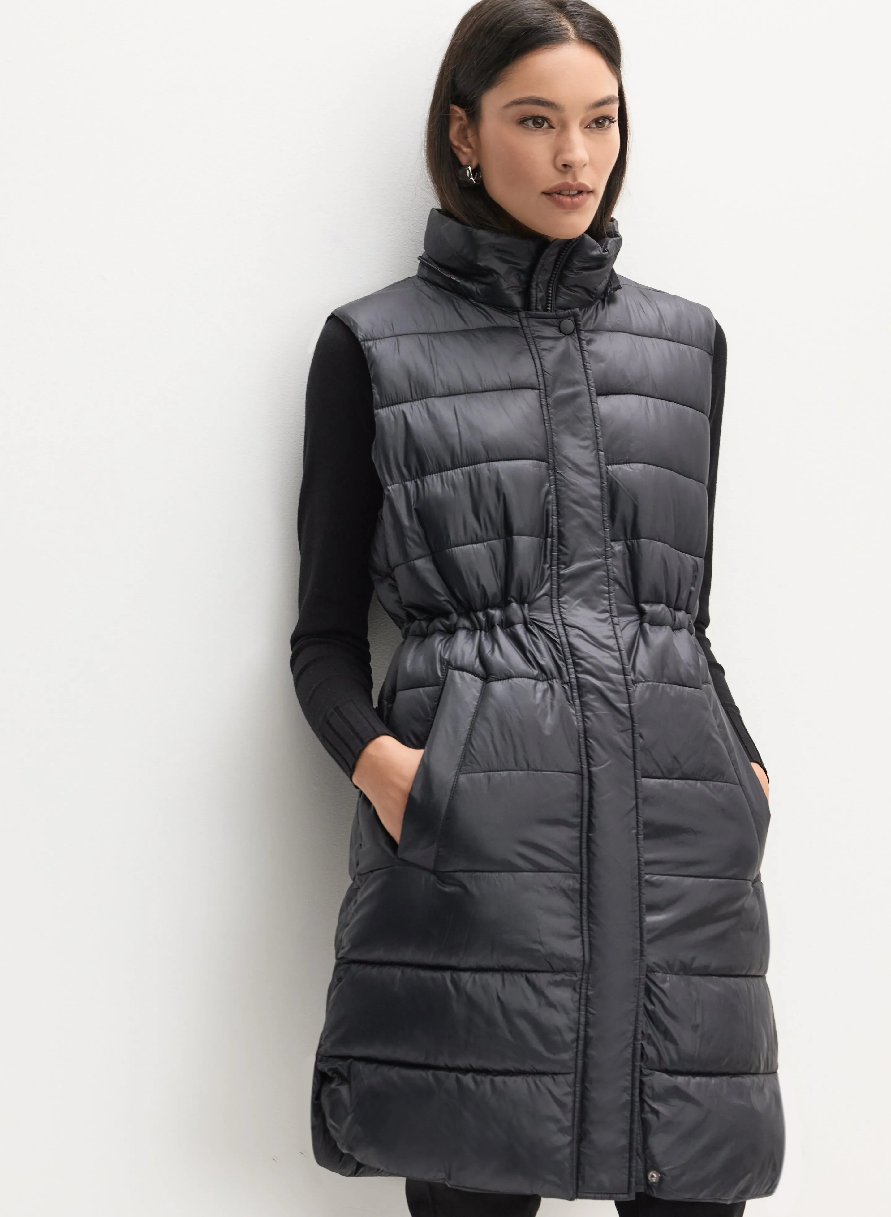 Long Puffer Vest sold by Melanie Lyne product image thumbnail 3