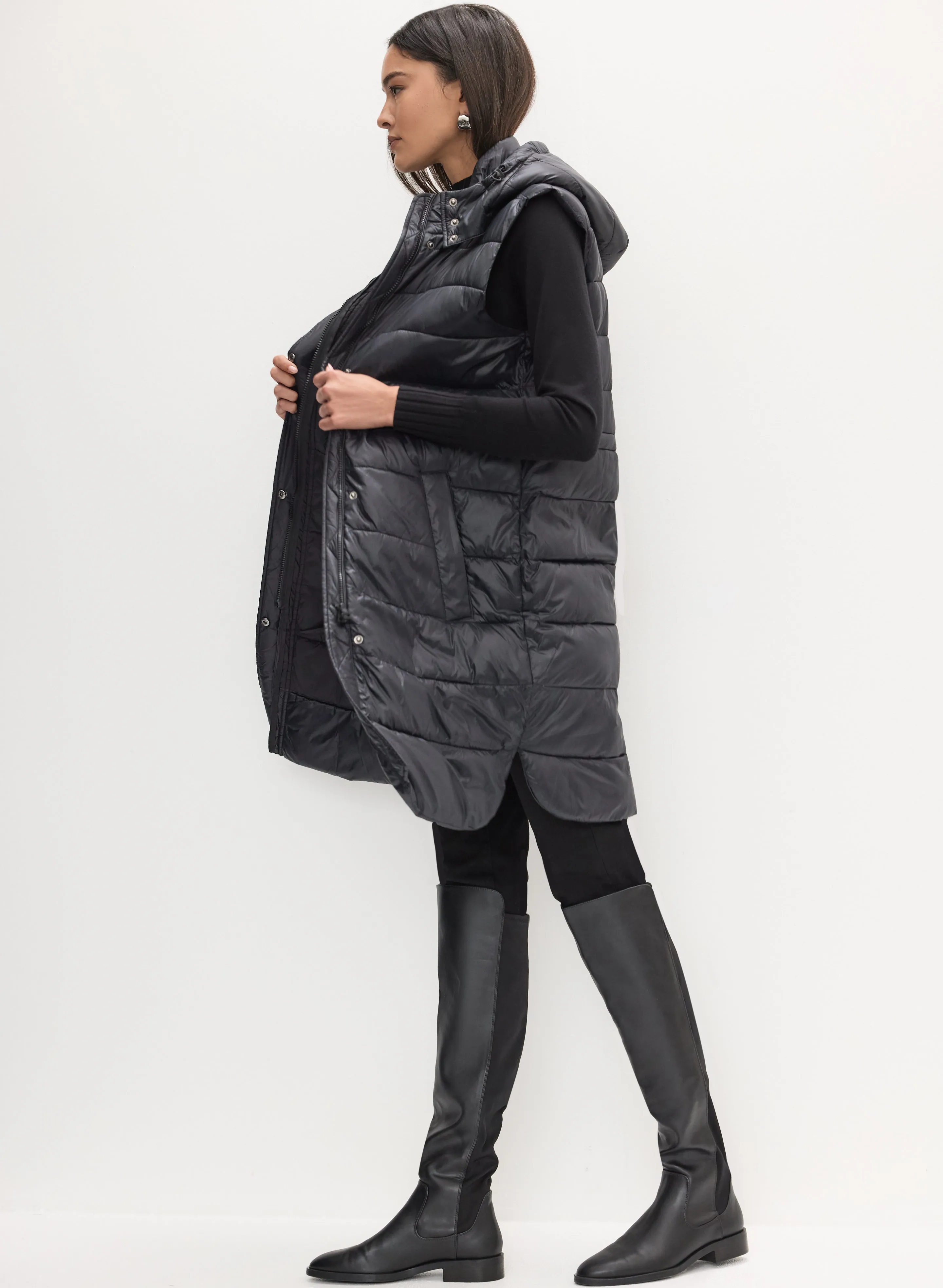 Long Puffer Vest sold by Melanie Lyne product image thumbnail 2