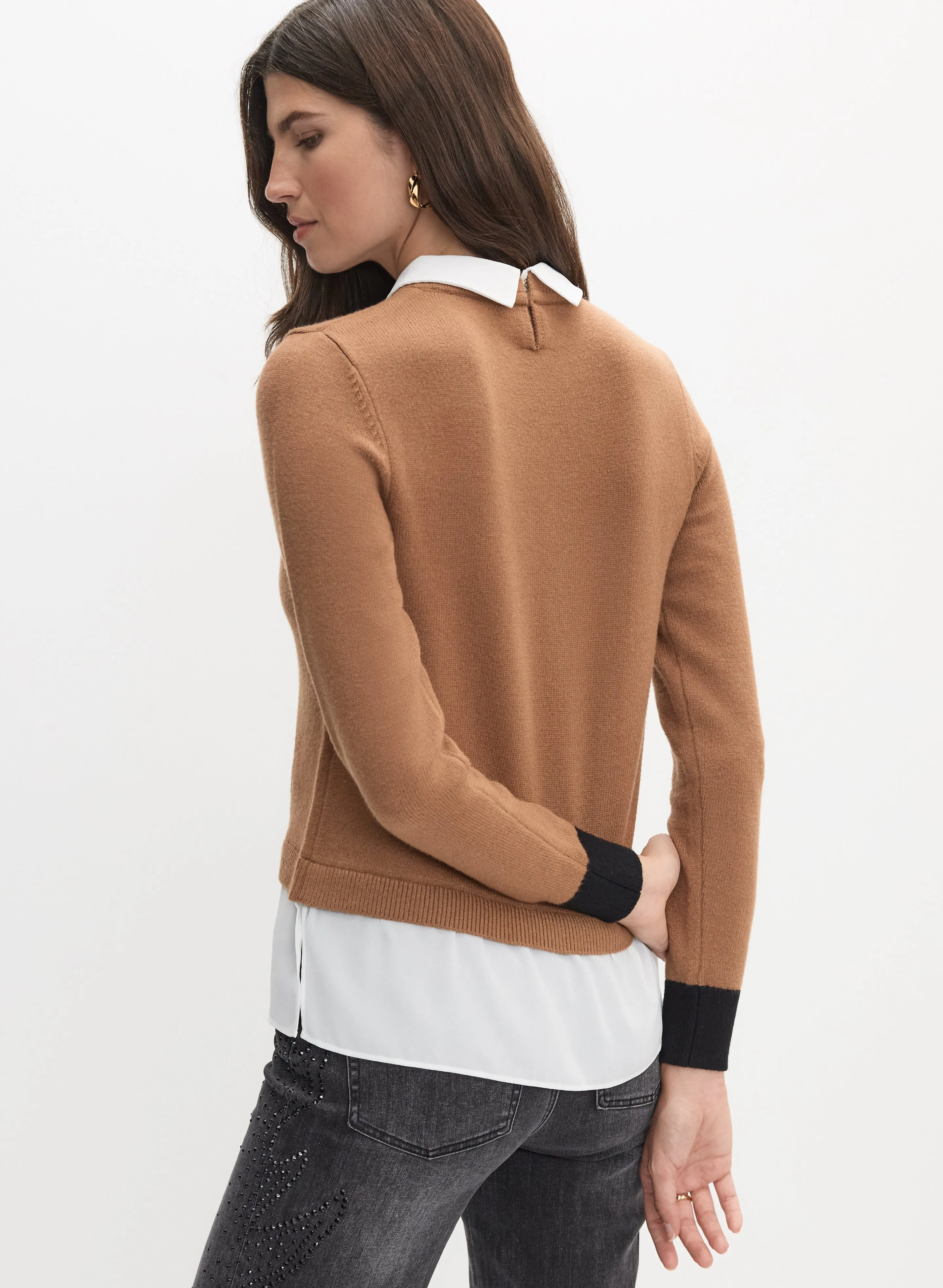 Illusion Shirt Collar Sweater sold by Melanie Lyne product image thumbnail 3