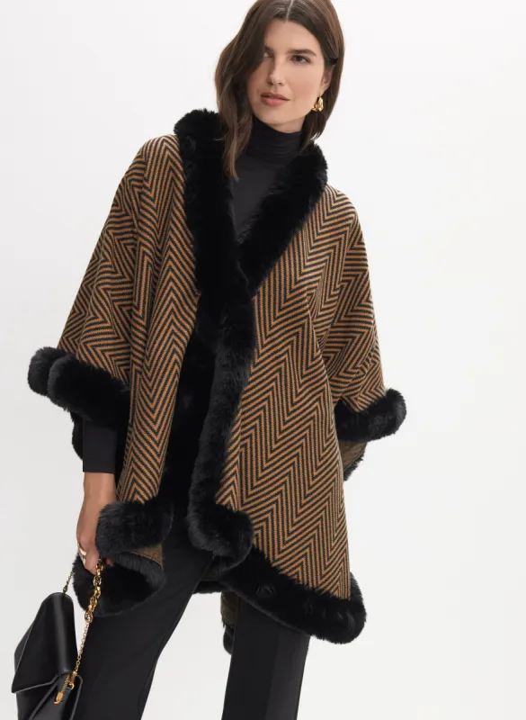 Zigzag Print Poncho sold by Melanie Lyne