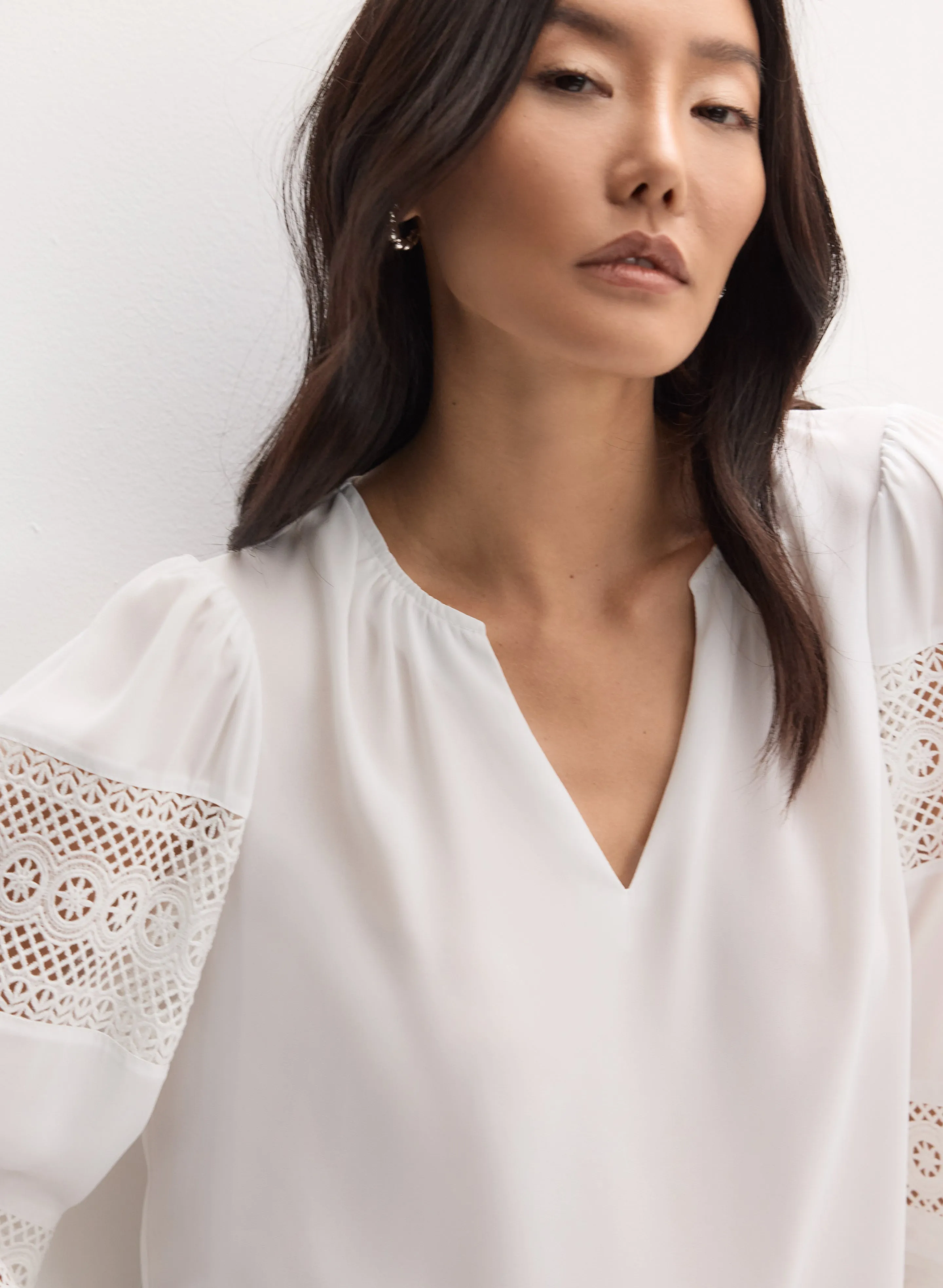 Joseph Ribkoff - Lace Trim Blouse sold by Melanie Lyne product image thumbnail 2