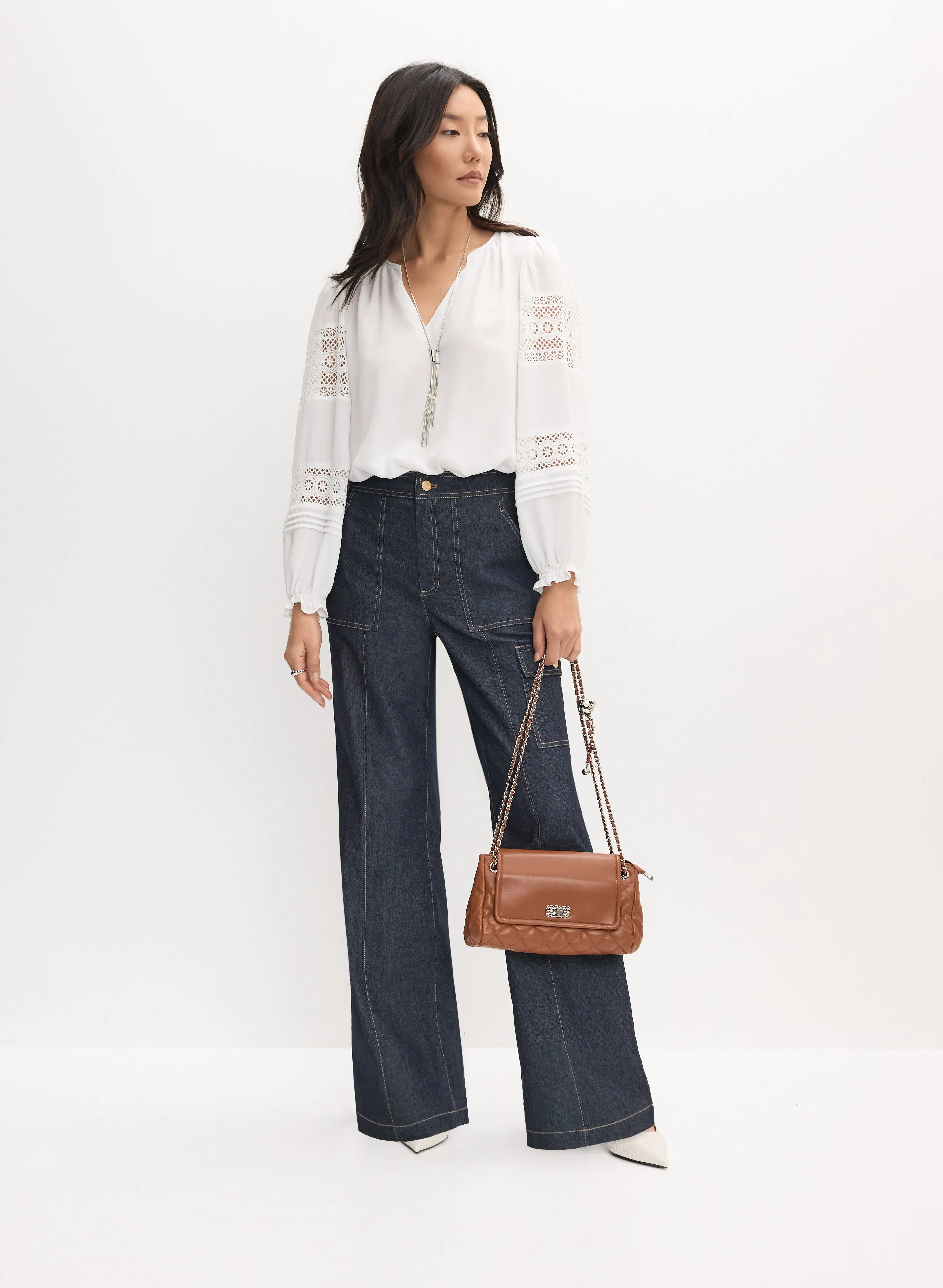 Joseph Ribkoff - Lace Trim Blouse sold by Melanie Lyne product image thumbnail 3