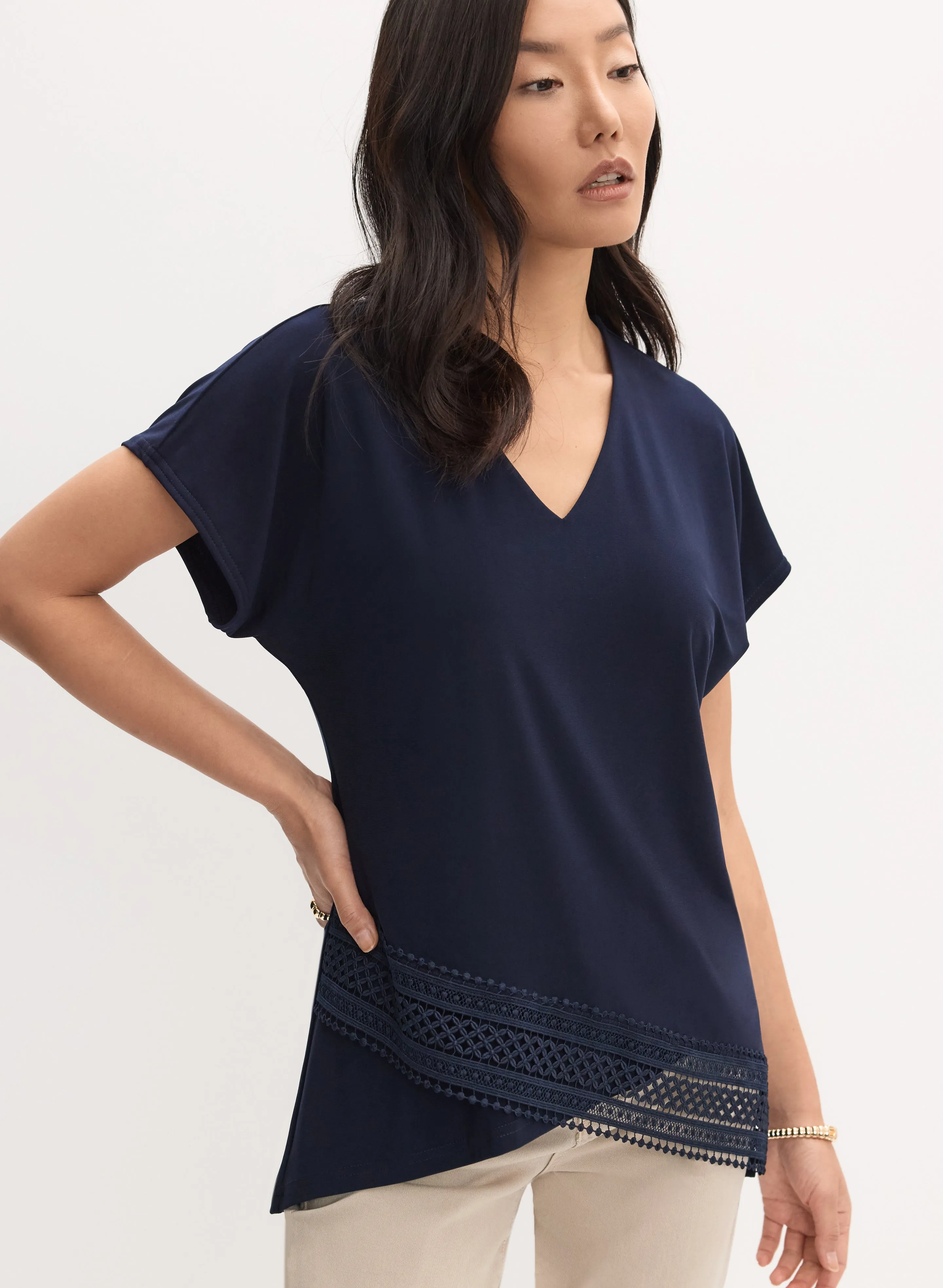 Joseph Ribkoff - Lace Trim Blouse sold by Melanie Lyne product image thumbnail 5