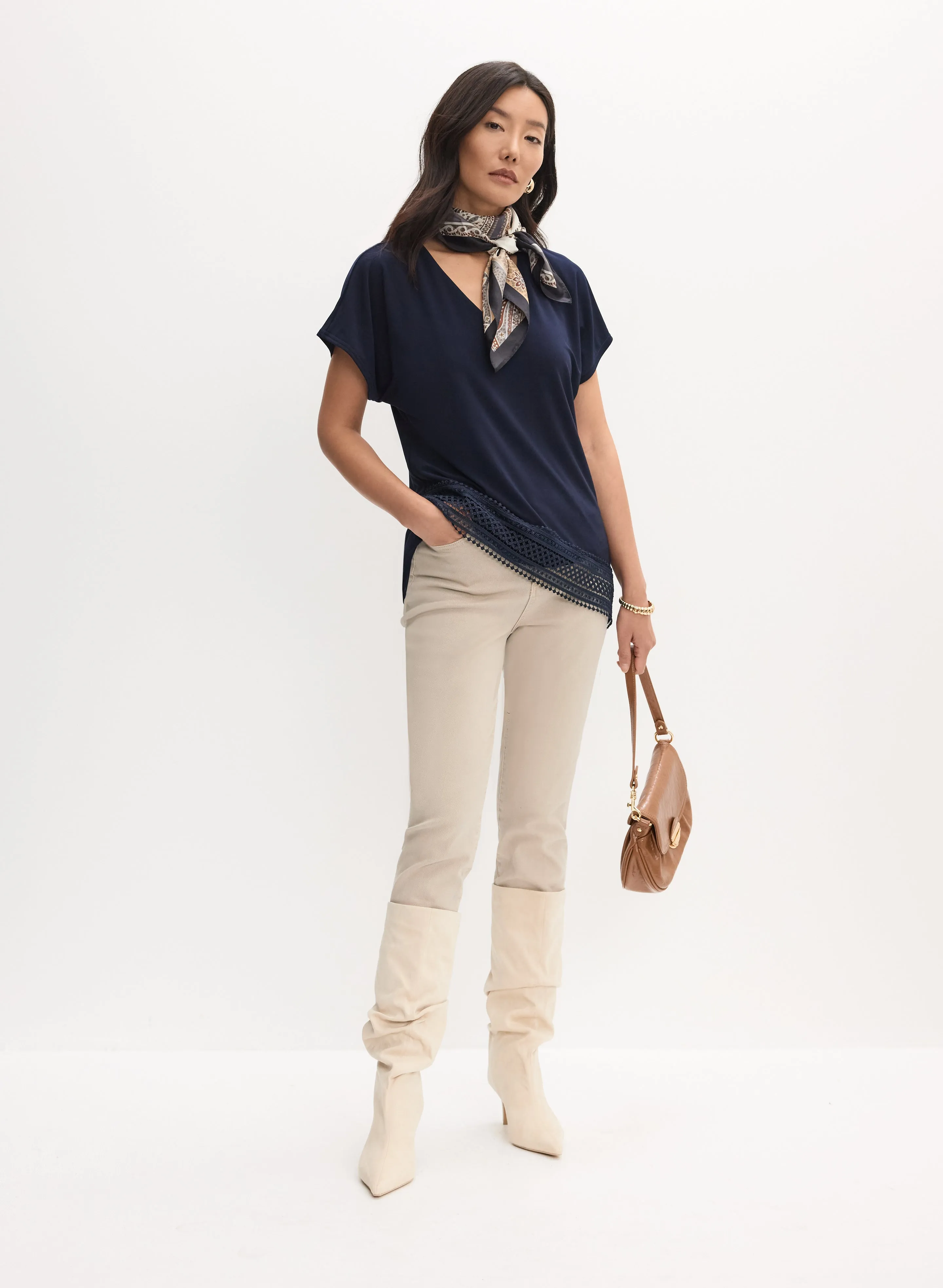 Joseph Ribkoff - Lace Trim Blouse sold by Melanie Lyne product image thumbnail 3