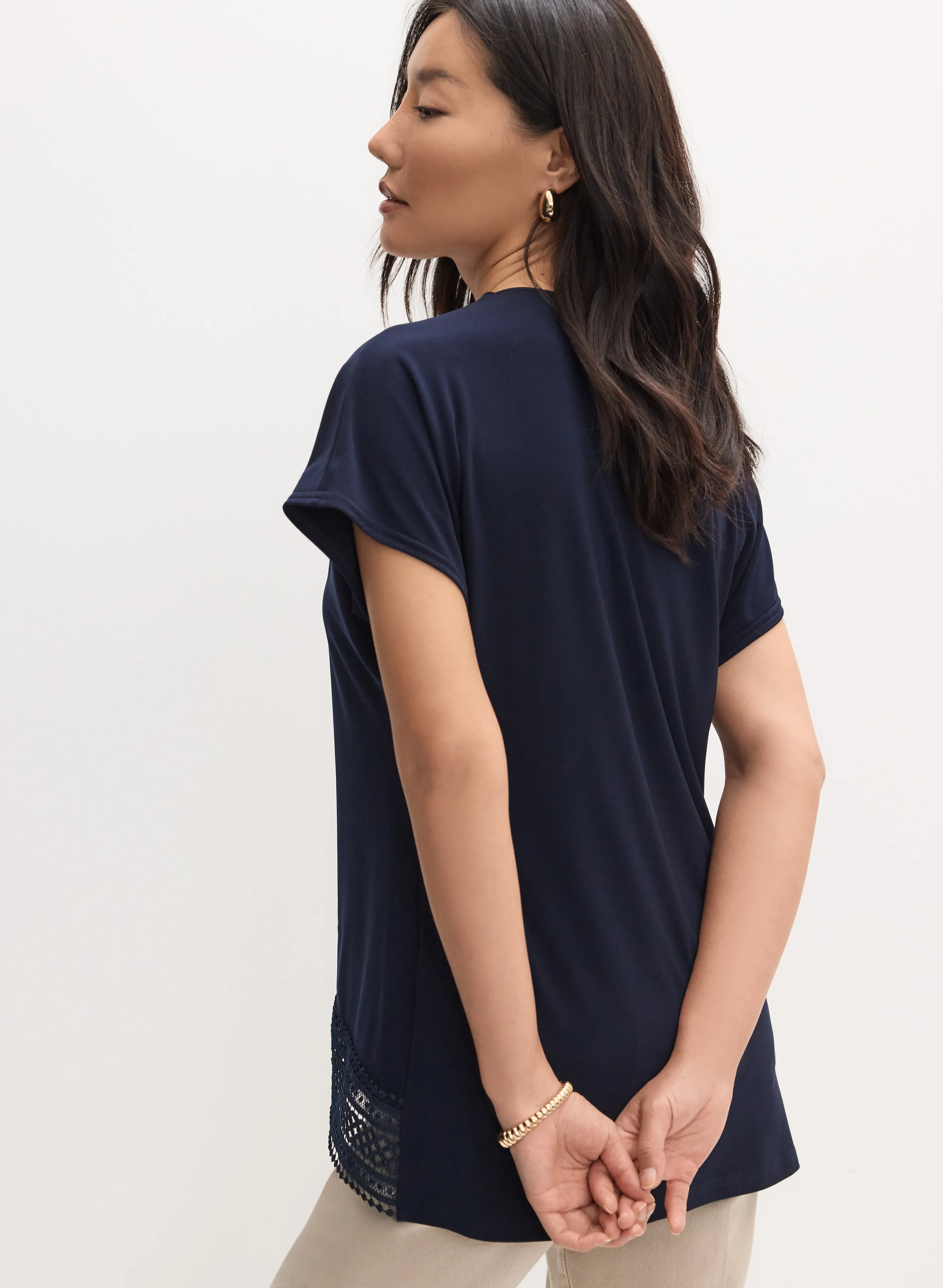 Joseph Ribkoff - Lace Trim Blouse sold by Melanie Lyne product image thumbnail 4