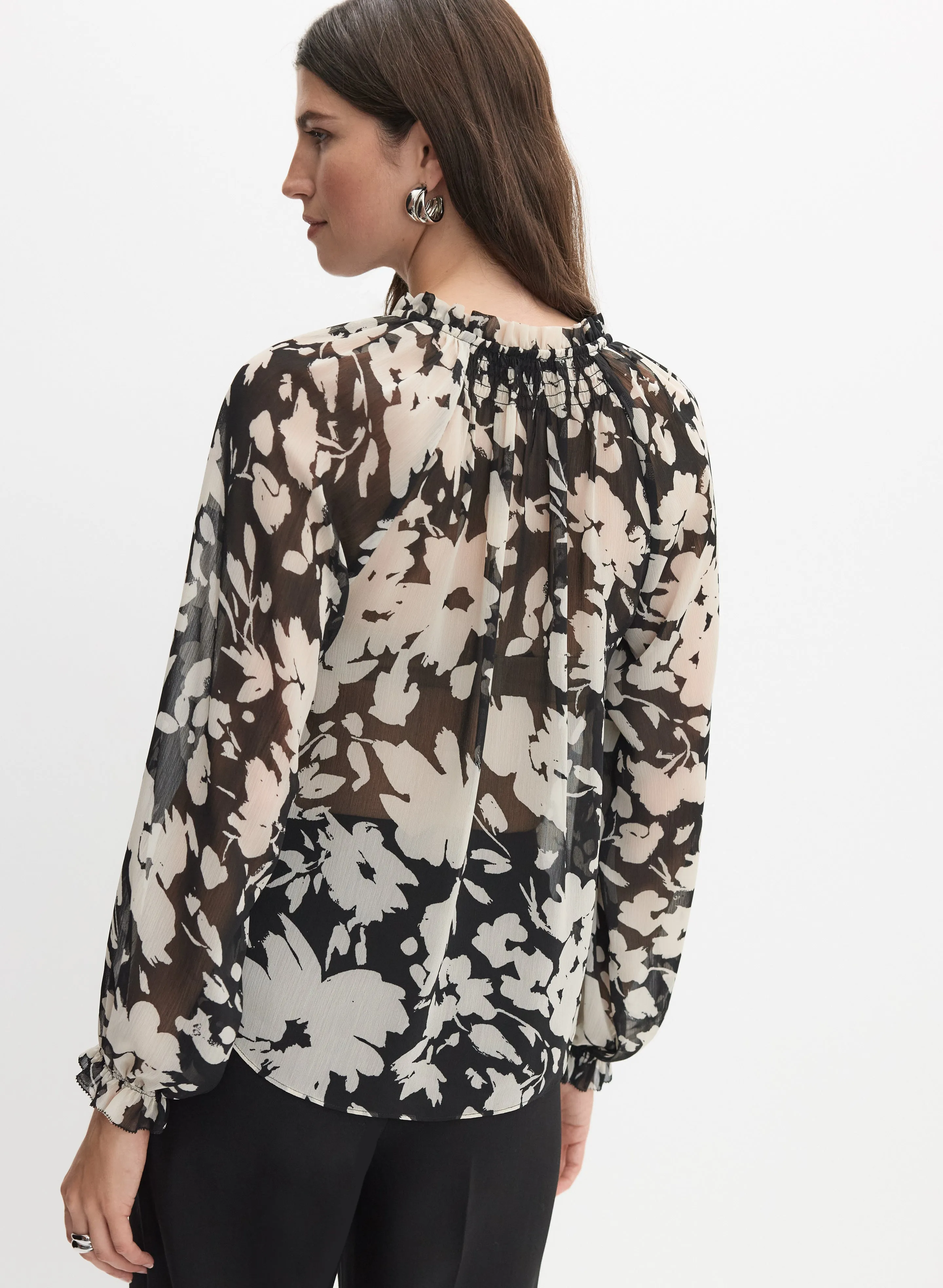 Floral Frill Neck Blouse sold by Melanie Lyne product image thumbnail 4