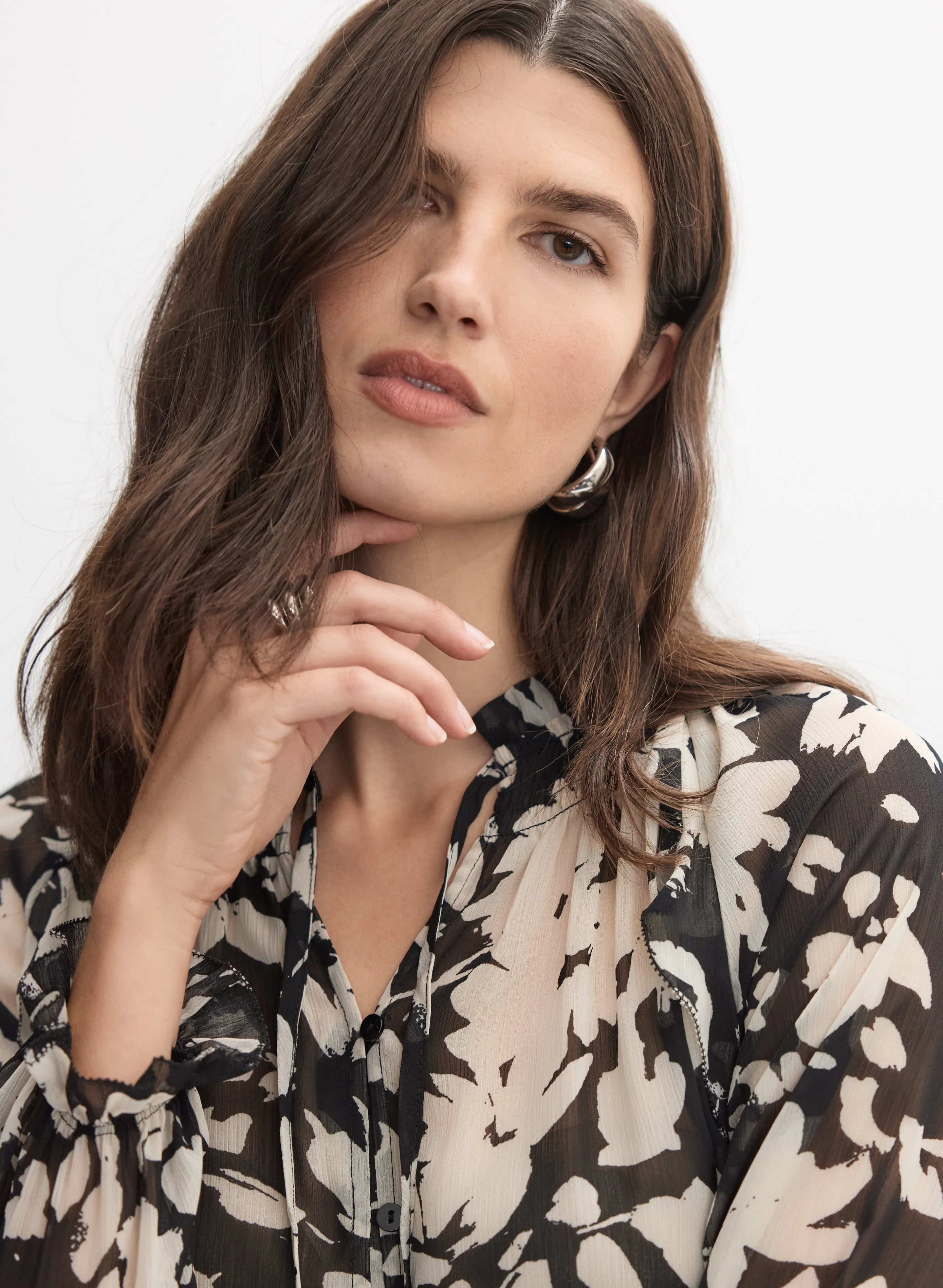 Floral Frill Neck Blouse sold by Melanie Lyne product image thumbnail 2