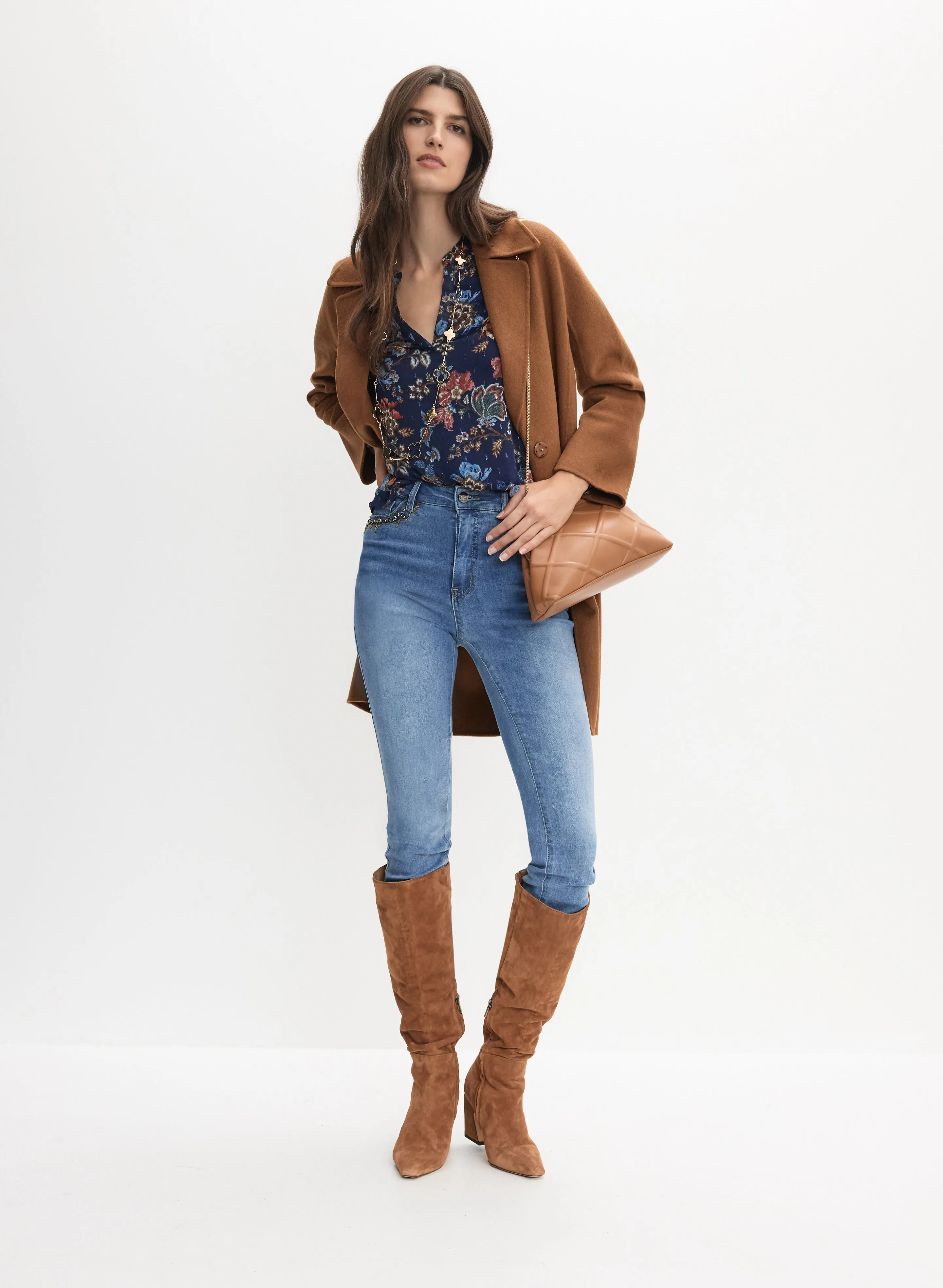 Floral Split Neck Blouse sold by Melanie Lyne product image thumbnail 3