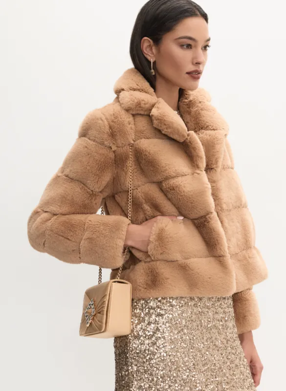 Cropped Faux Fur Coat sold by Melanie Lyne