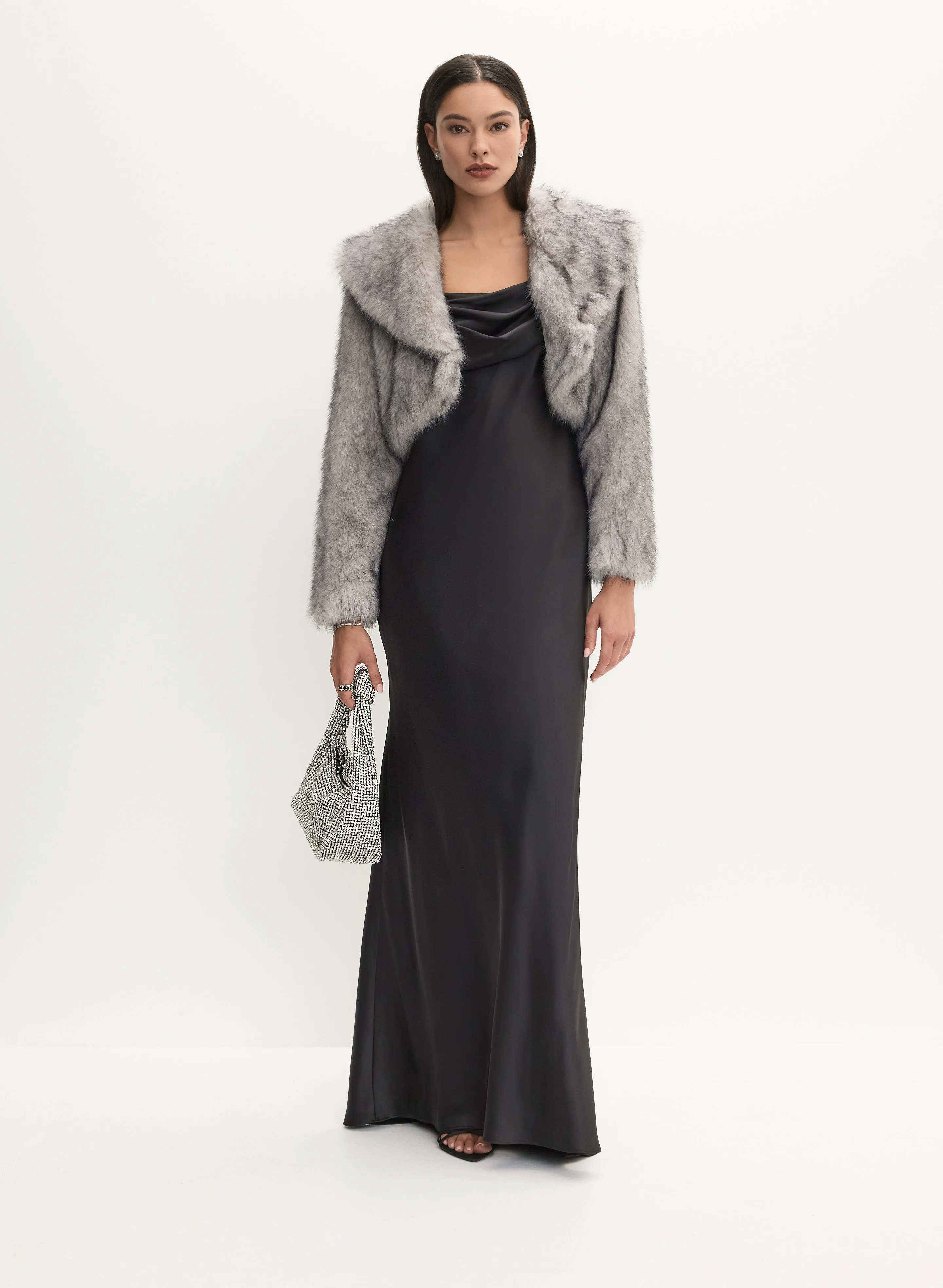 Cropped Faux Fur Jacket sold by Melanie Lyne product image thumbnail 3