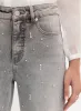 Stone Drop Embellished Straight-Leg Jeans sold by Melanie Lyne