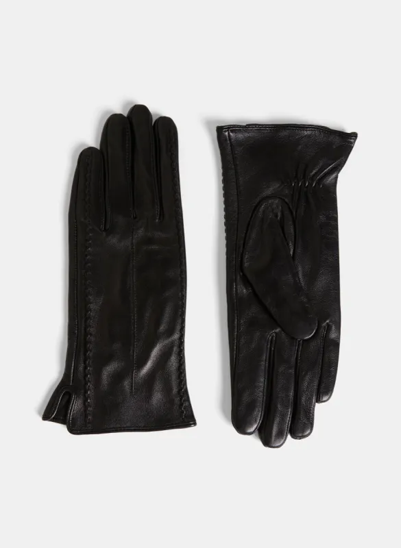 Raised Stitch Leather Gloves sold by Melanie Lyne