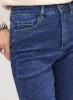 Tonal Embellished Straight-Leg Jeans sold by Melanie Lyne