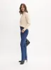 Tonal Embellished Straight-Leg Jeans sold by Melanie Lyne