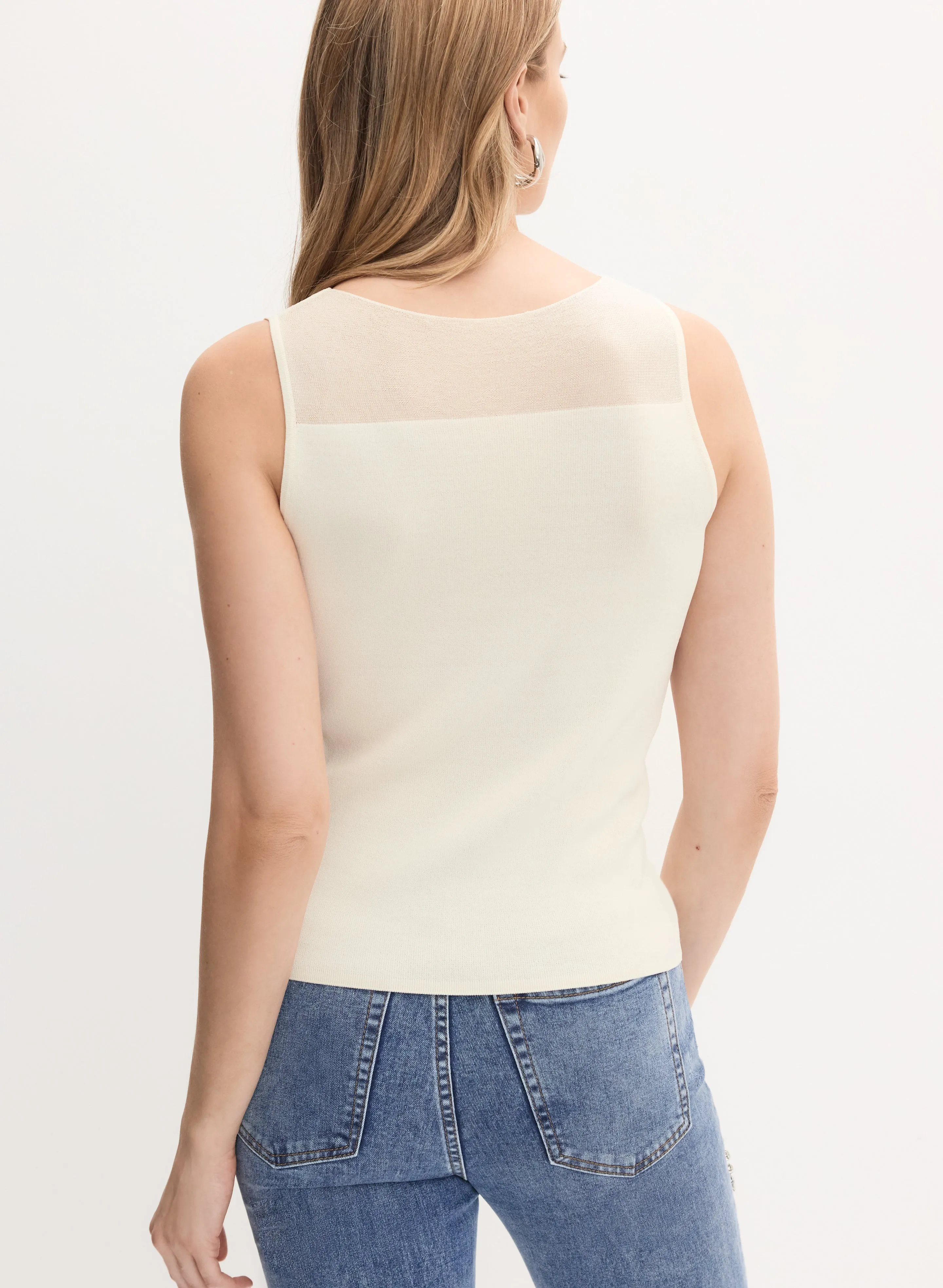 Sheer Detail Cami sold by Melanie Lyne product image thumbnail 4