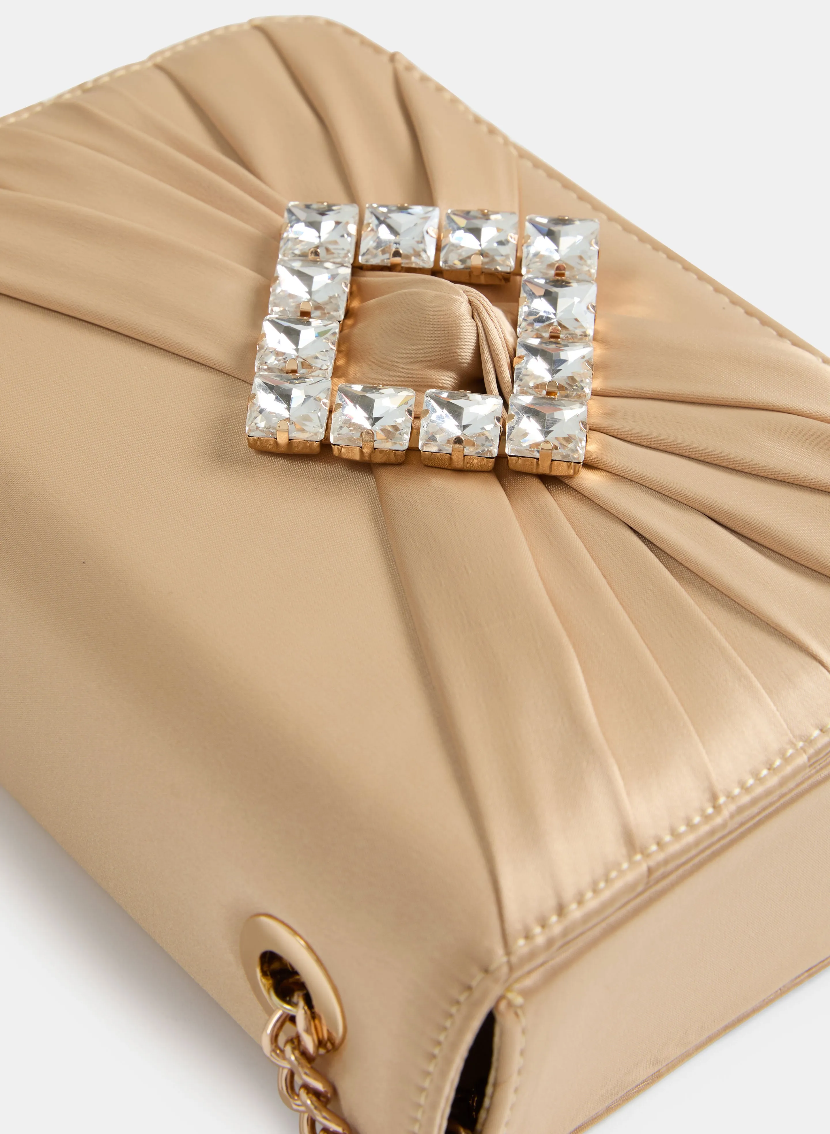 Stone Embellished Satin Clutch sold by Melanie Lyne product image thumbnail 2
