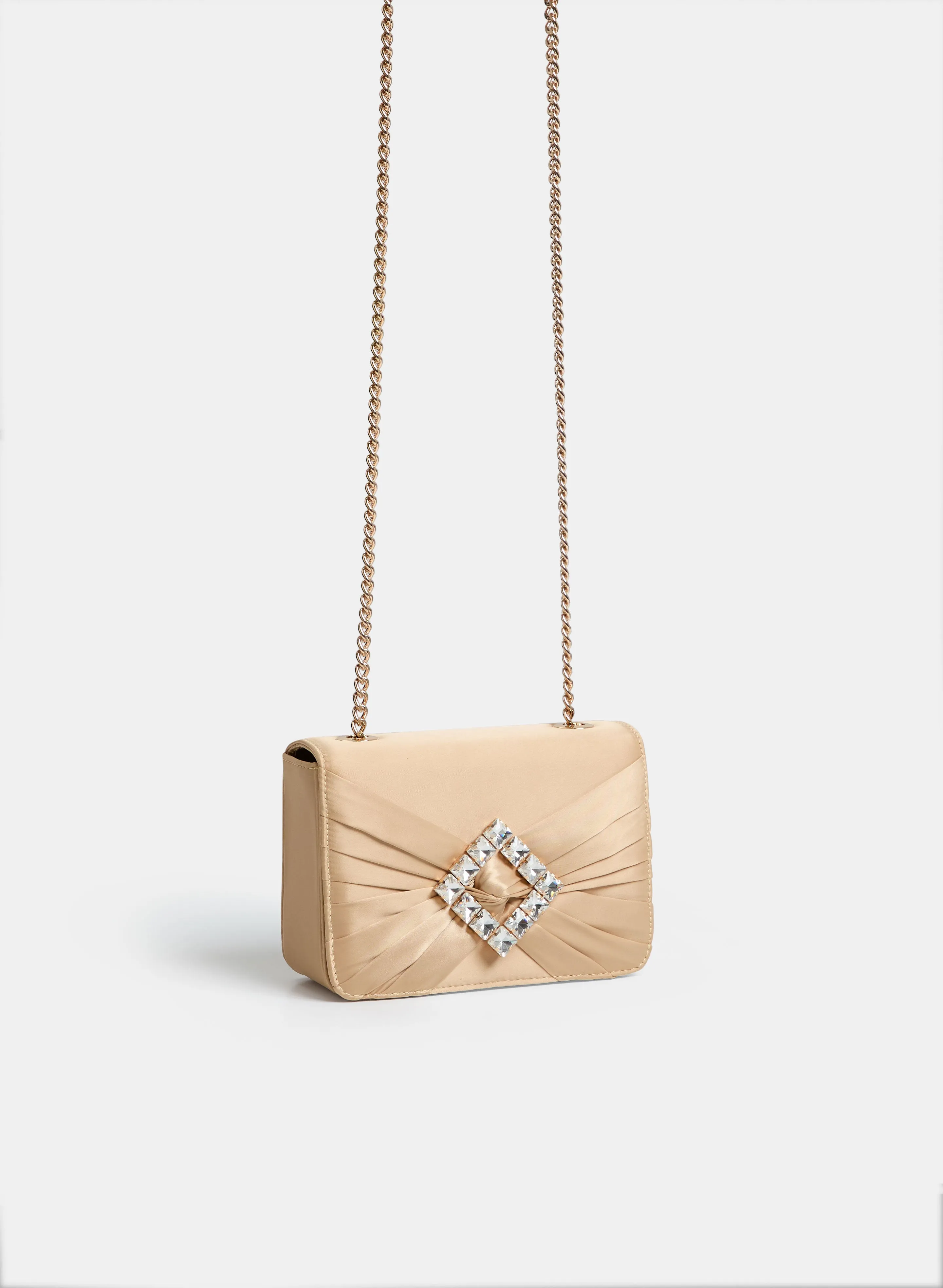 Stone Embellished Satin Clutch sold by Melanie Lyne product image thumbnail 5