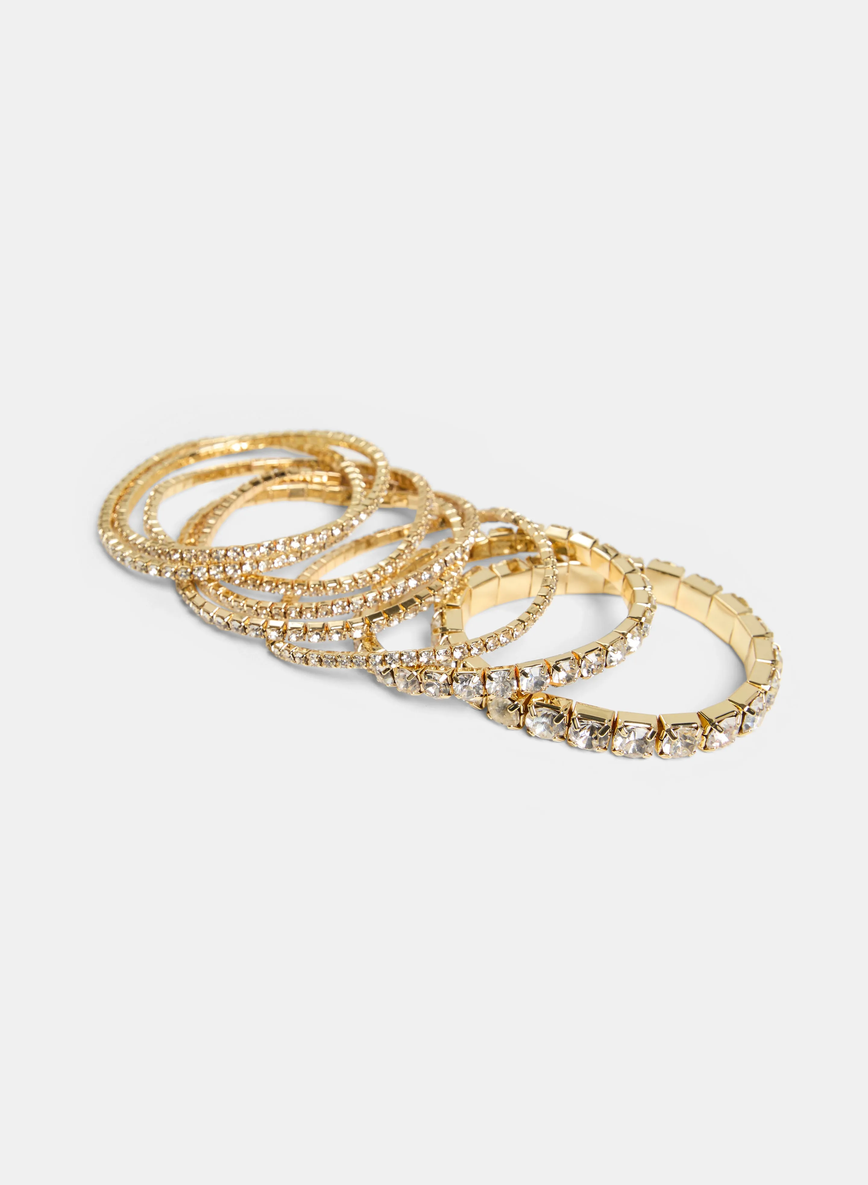 Multi-Row Crystal Stretch Bracelet sold by Melanie Lyne