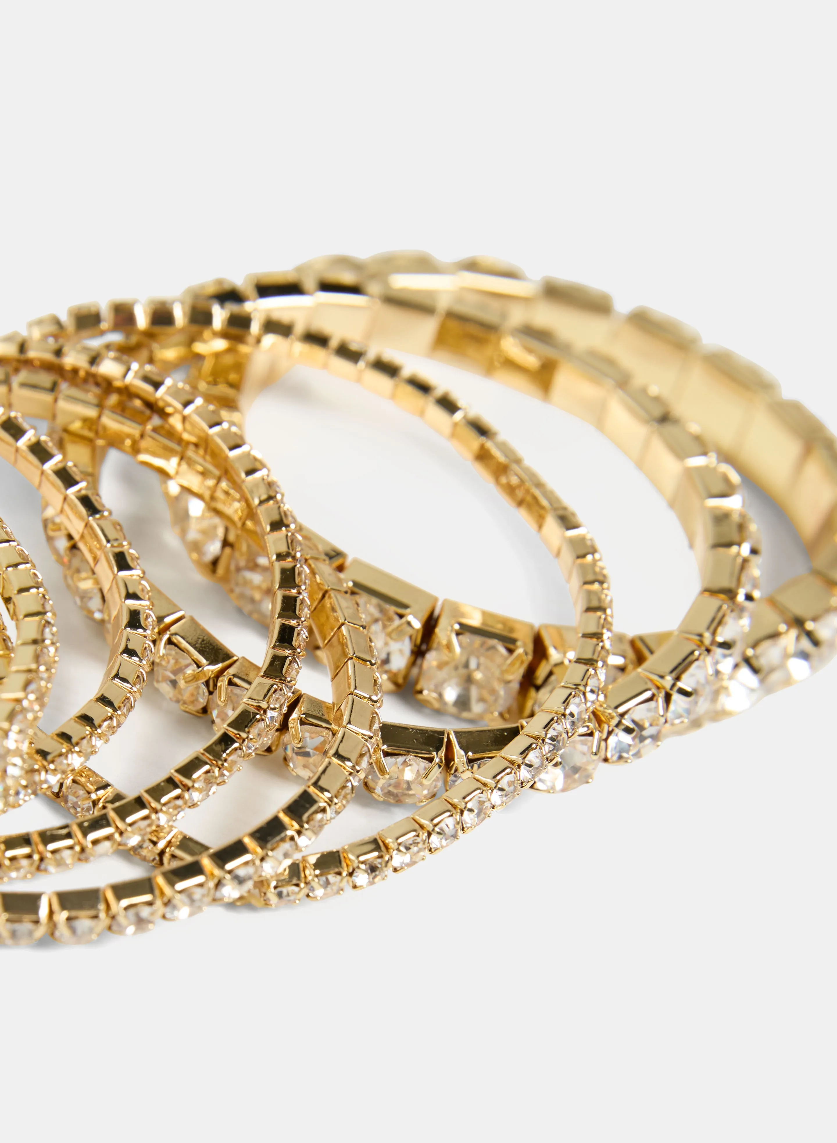 Multi-Row Crystal Stretch Bracelet sold by Melanie Lyne product image thumbnail 2