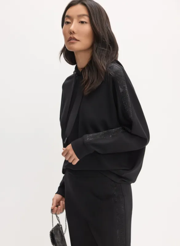 Rhinestone Embellished Pullover Top sold by Melanie Lyne