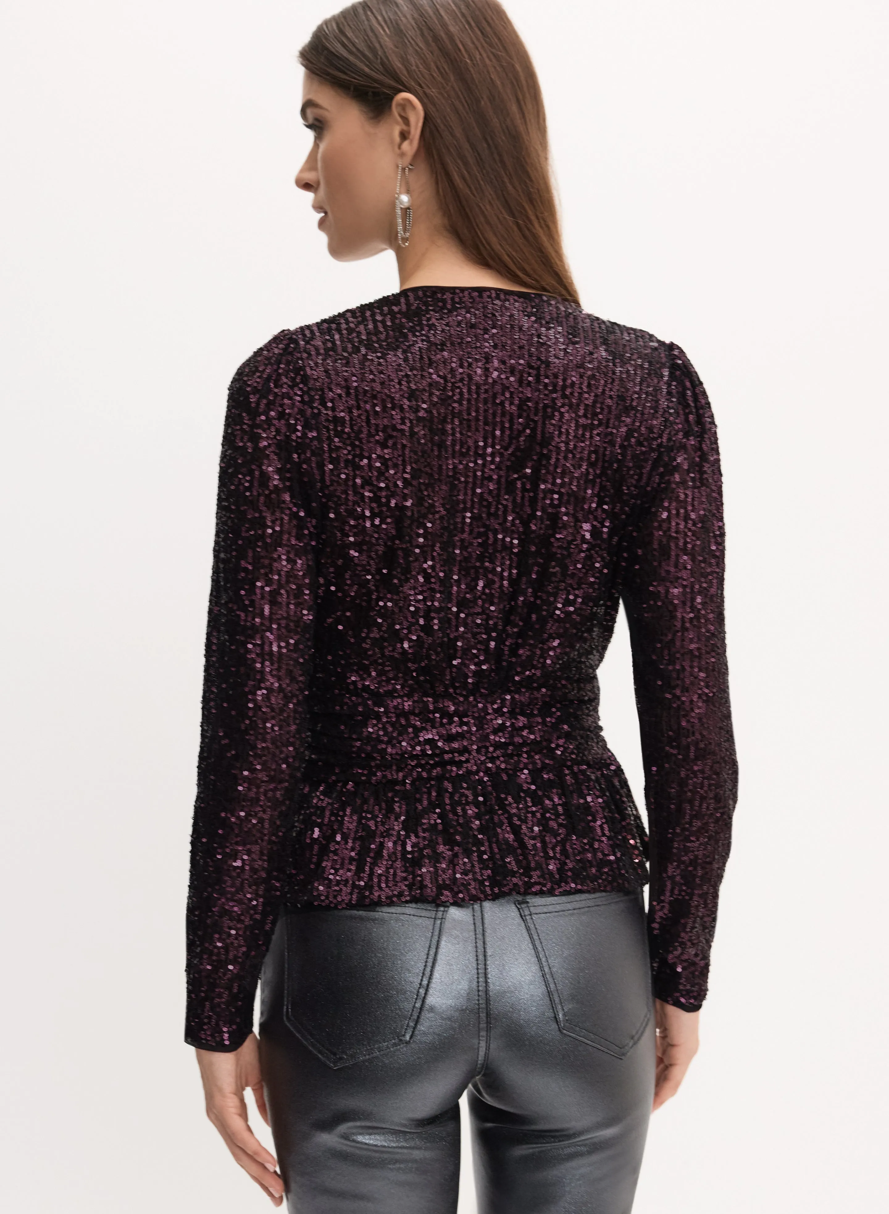 Peplum Sequin Top sold by Melanie Lyne product image thumbnail 4