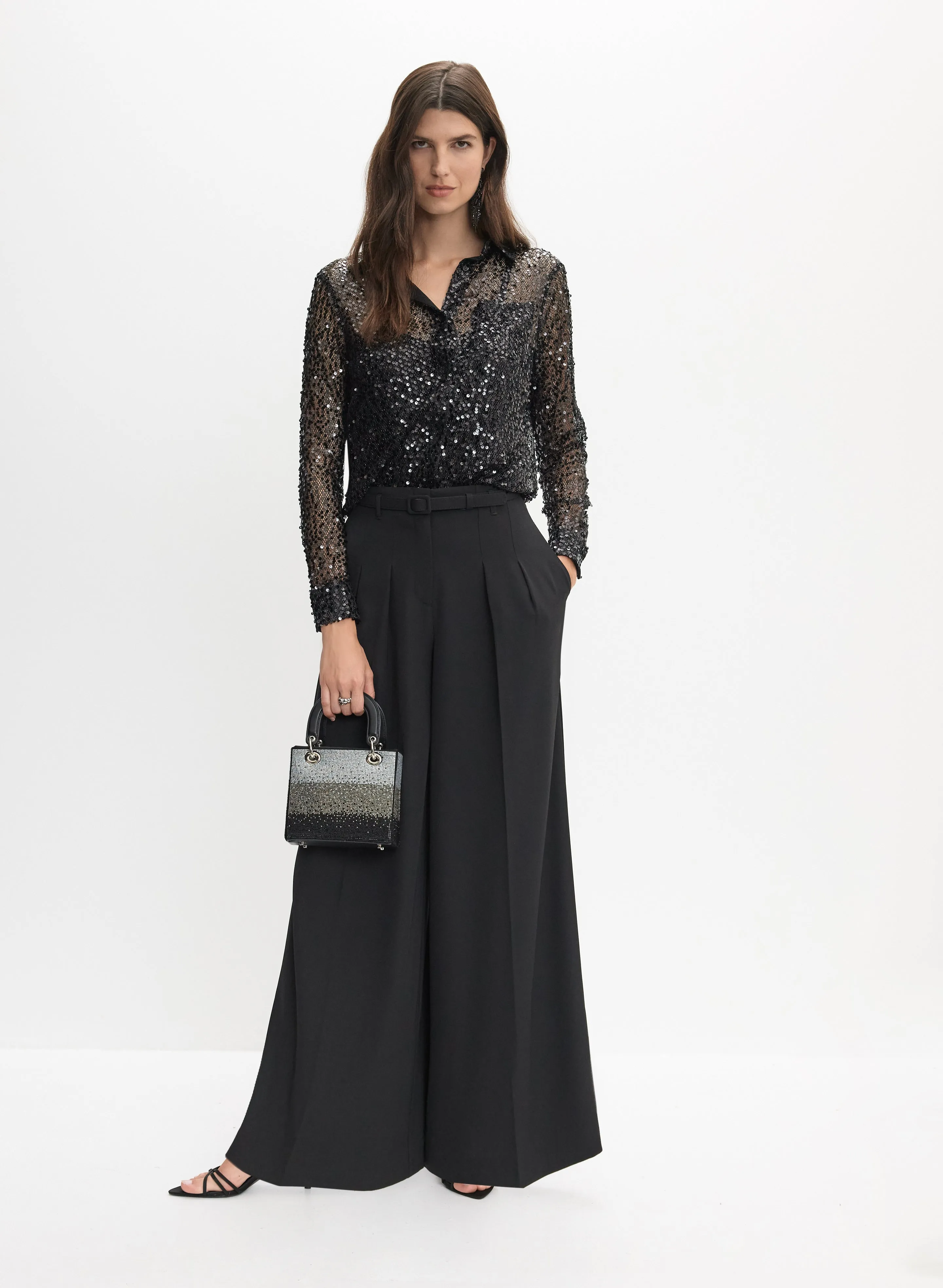 Sequined Button-Down Top sold by Melanie Lyne product image thumbnail 3