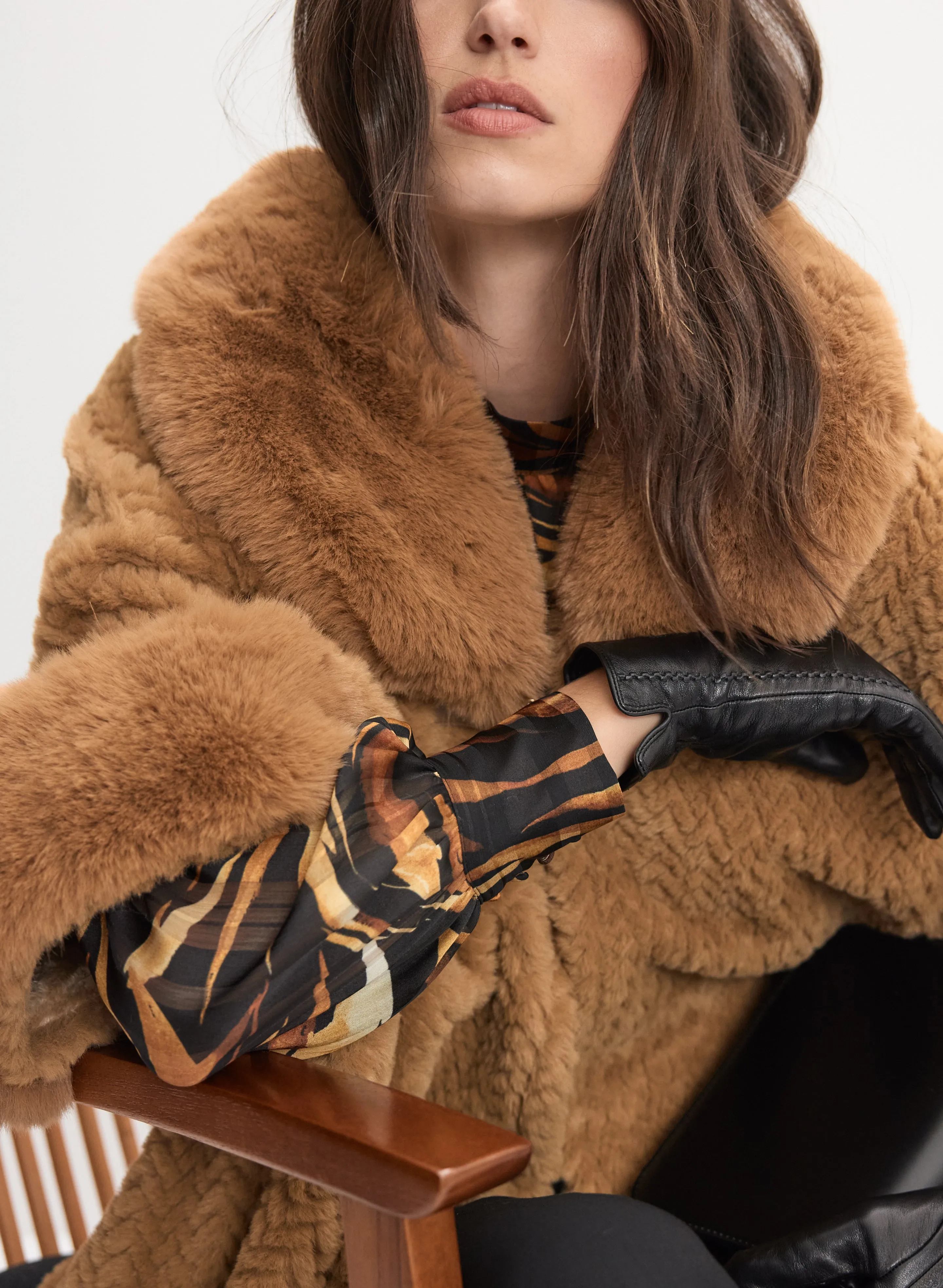 Faux Fur Poncho sold by Melanie Lyne product image thumbnail 2