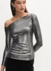 Asymmetric Lamé Top sold by Melanie Lyne
