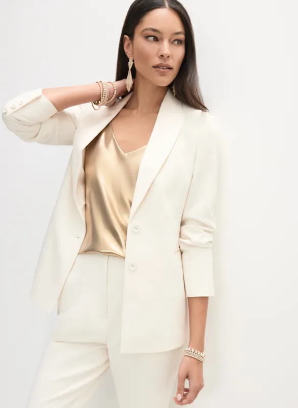Satin Trim Tuxedo Jacket sold by Melanie Lyne