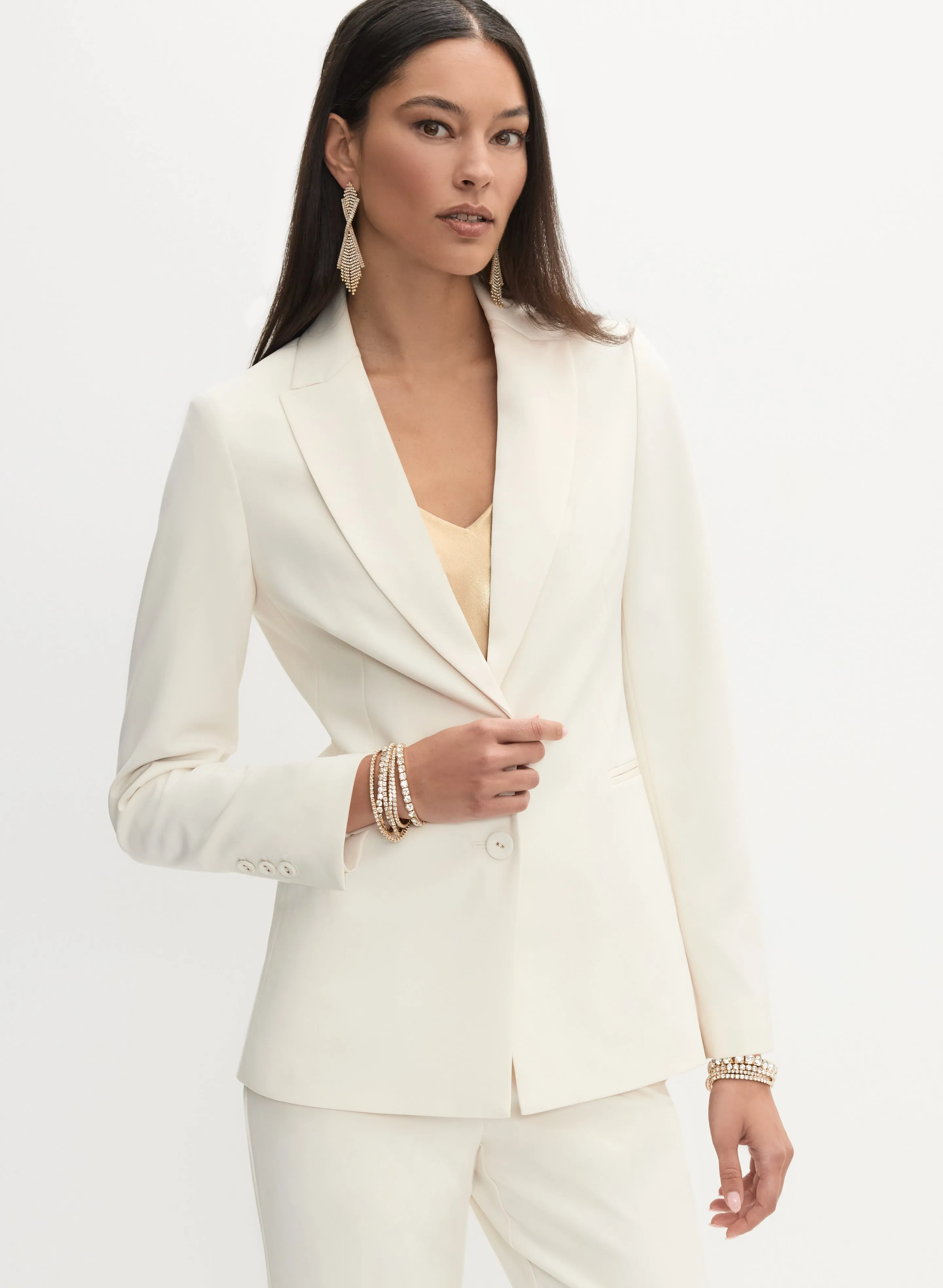 Satin Trim Tuxedo Jacket sold by Melanie Lyne product image thumbnail 5