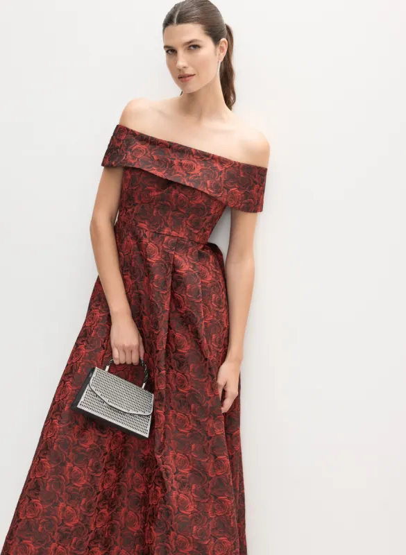 Off-the-Shoulder Floral Gown sold by Melanie Lyne