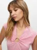 Ring Detail Cap Sleeve Top sold by Melanie Lyne
