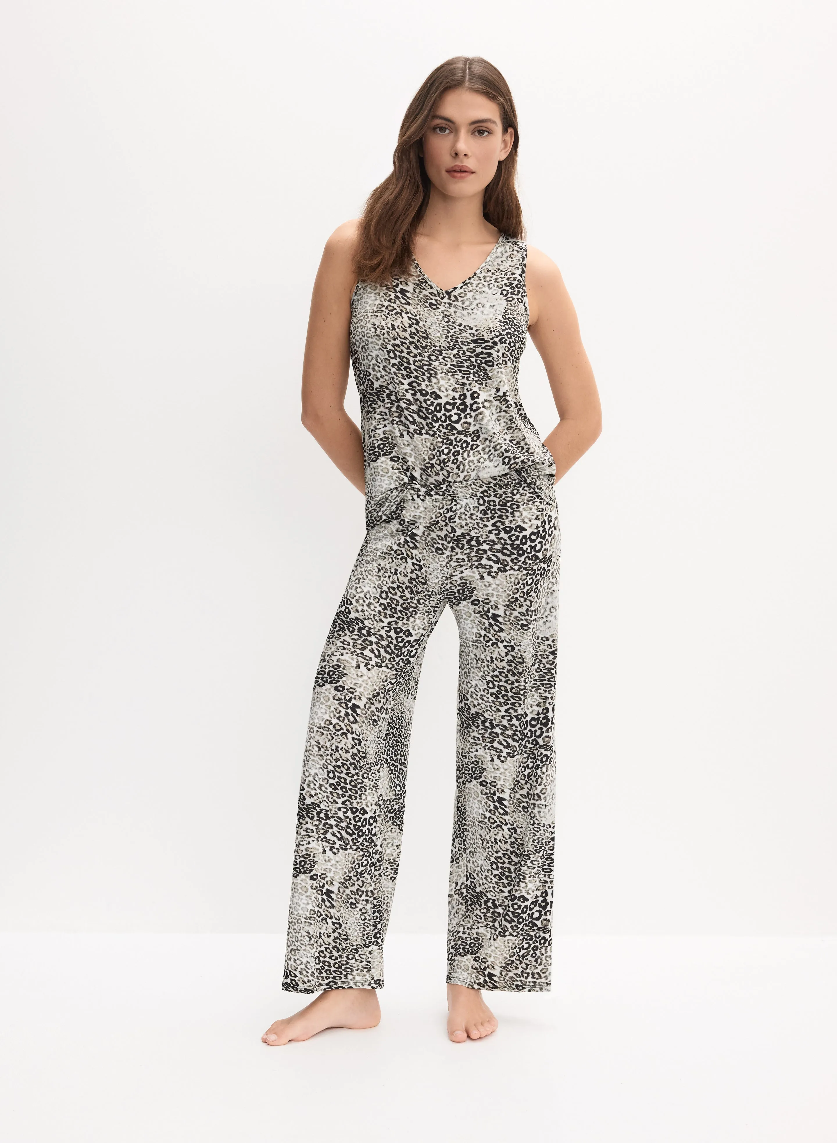 Leopard Print Pyjama Set sold by Melanie Lyne