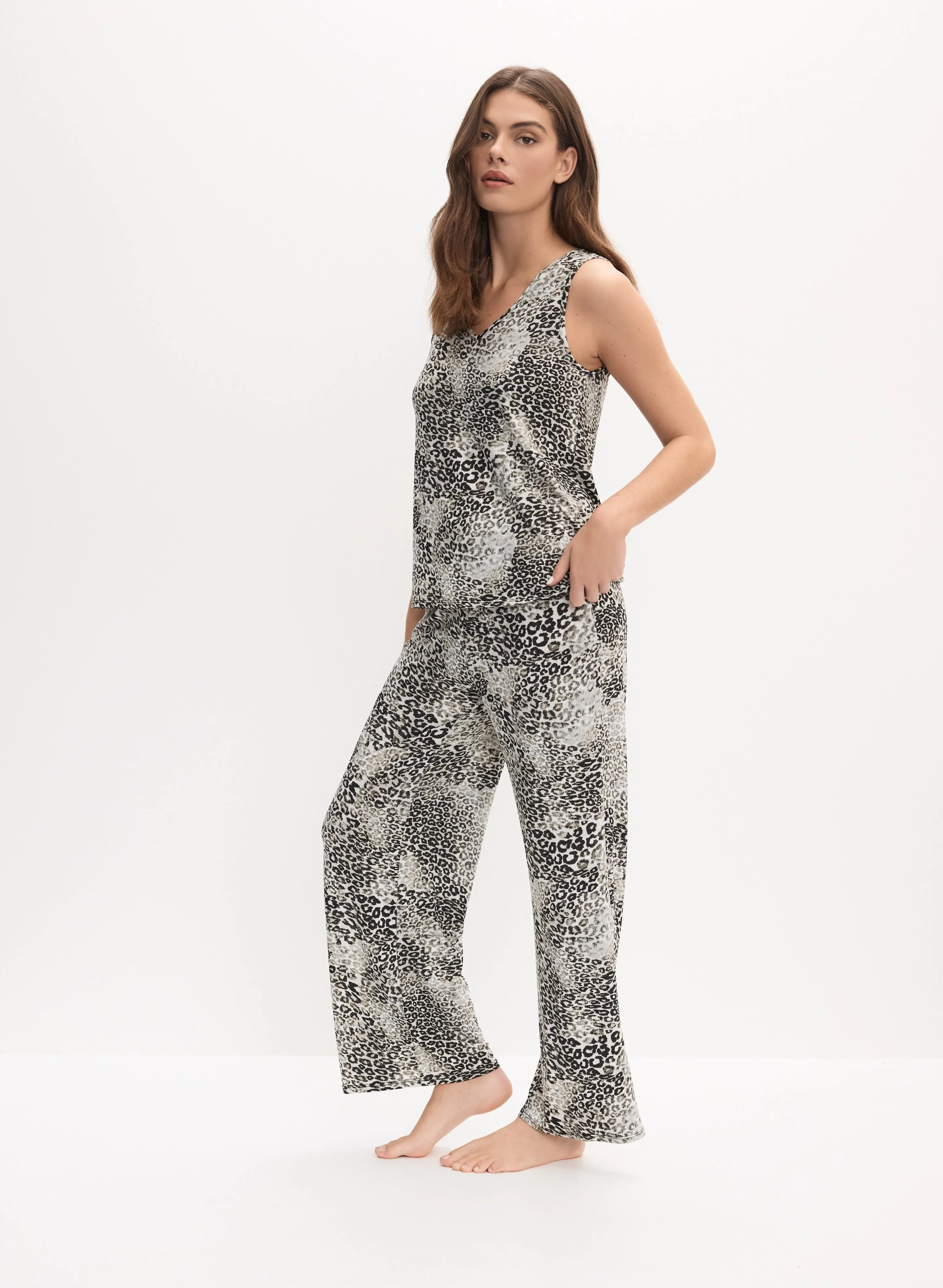 Leopard Print Pyjama Set sold by Melanie Lyne product image thumbnail 3