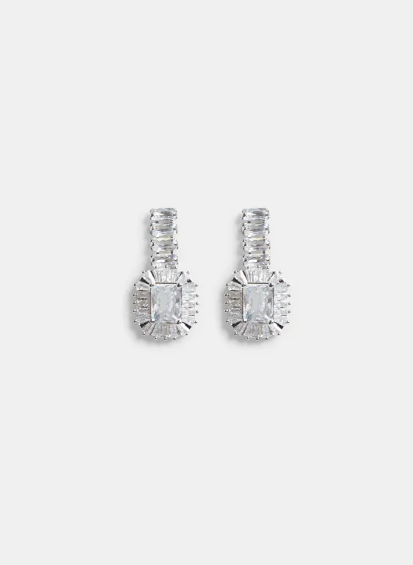 Cubic Zirconia Baguette Earrings sold by Melanie Lyne