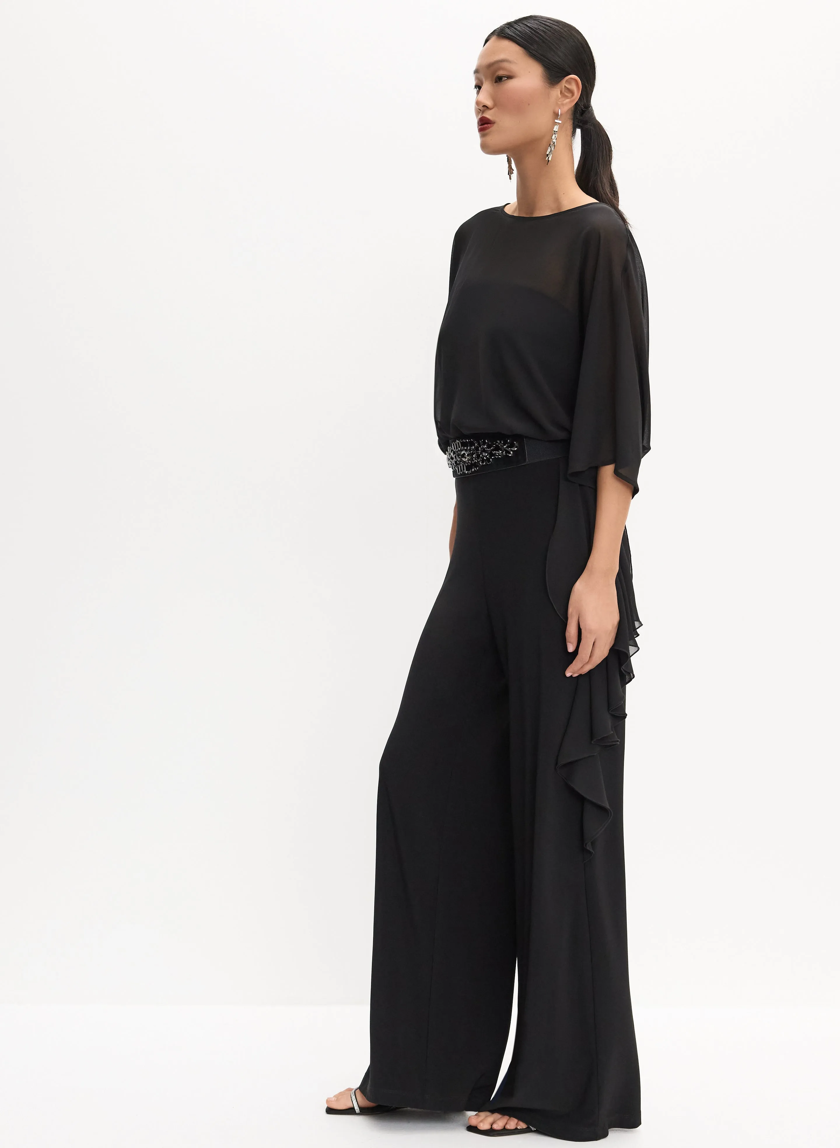 Chiffon Wide-Leg Jumpsuit sold by Melanie Lyne product image thumbnail 2
