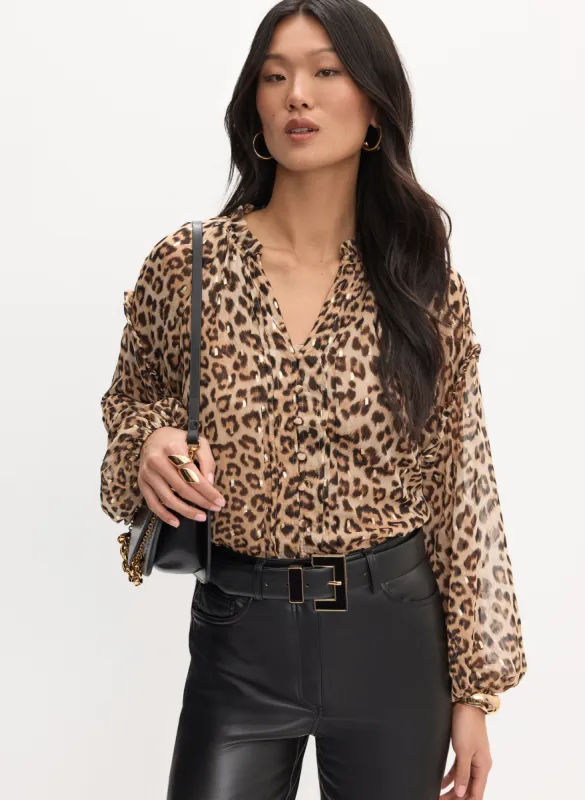 Cheetah Print Blouse sold by Melanie Lyne