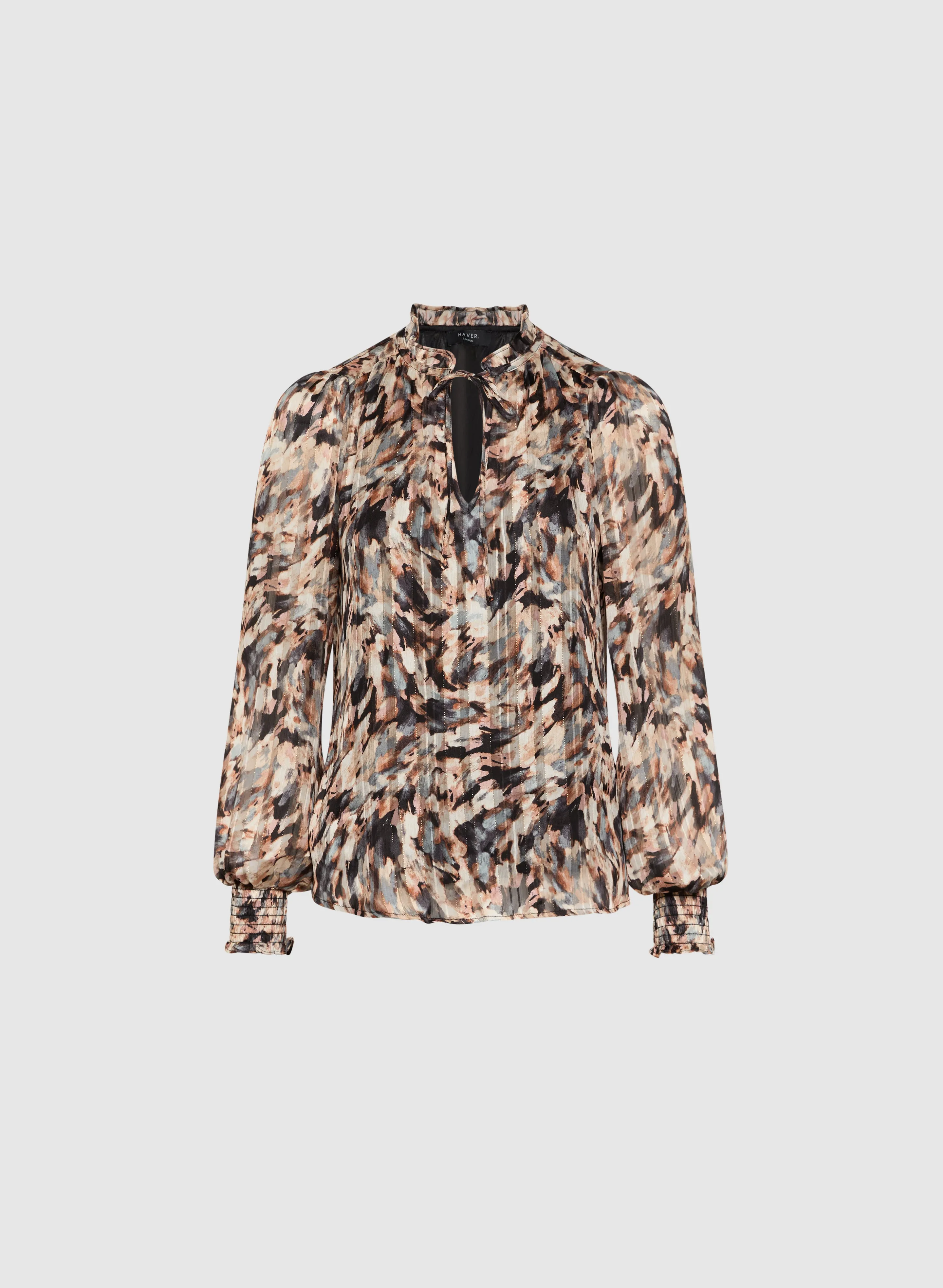 Abstract Painted Print Blouse sold by Melanie Lyne product image thumbnail 5