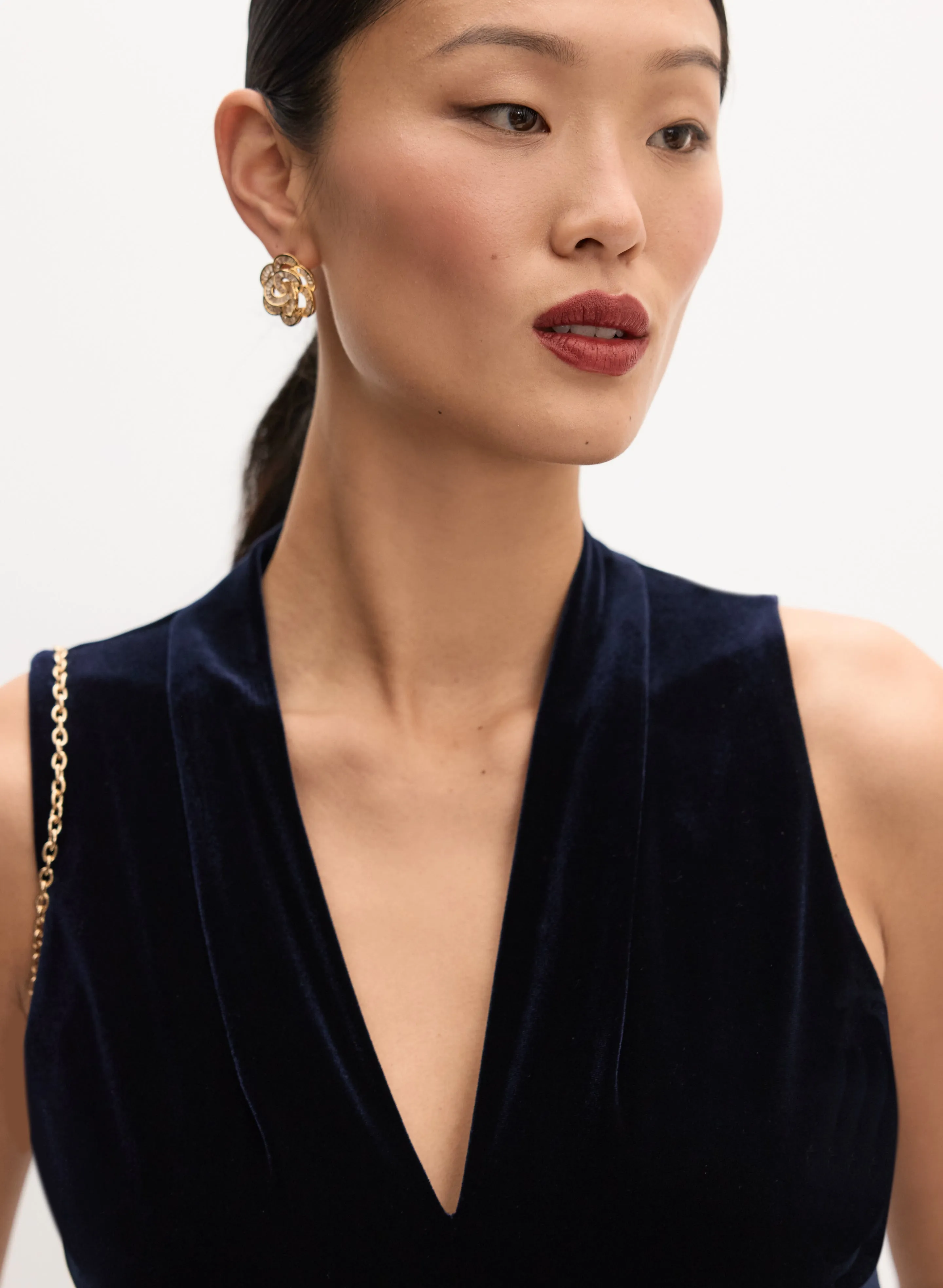 Long Velvet Jumpsuit sold by Melanie Lyne product image thumbnail 4