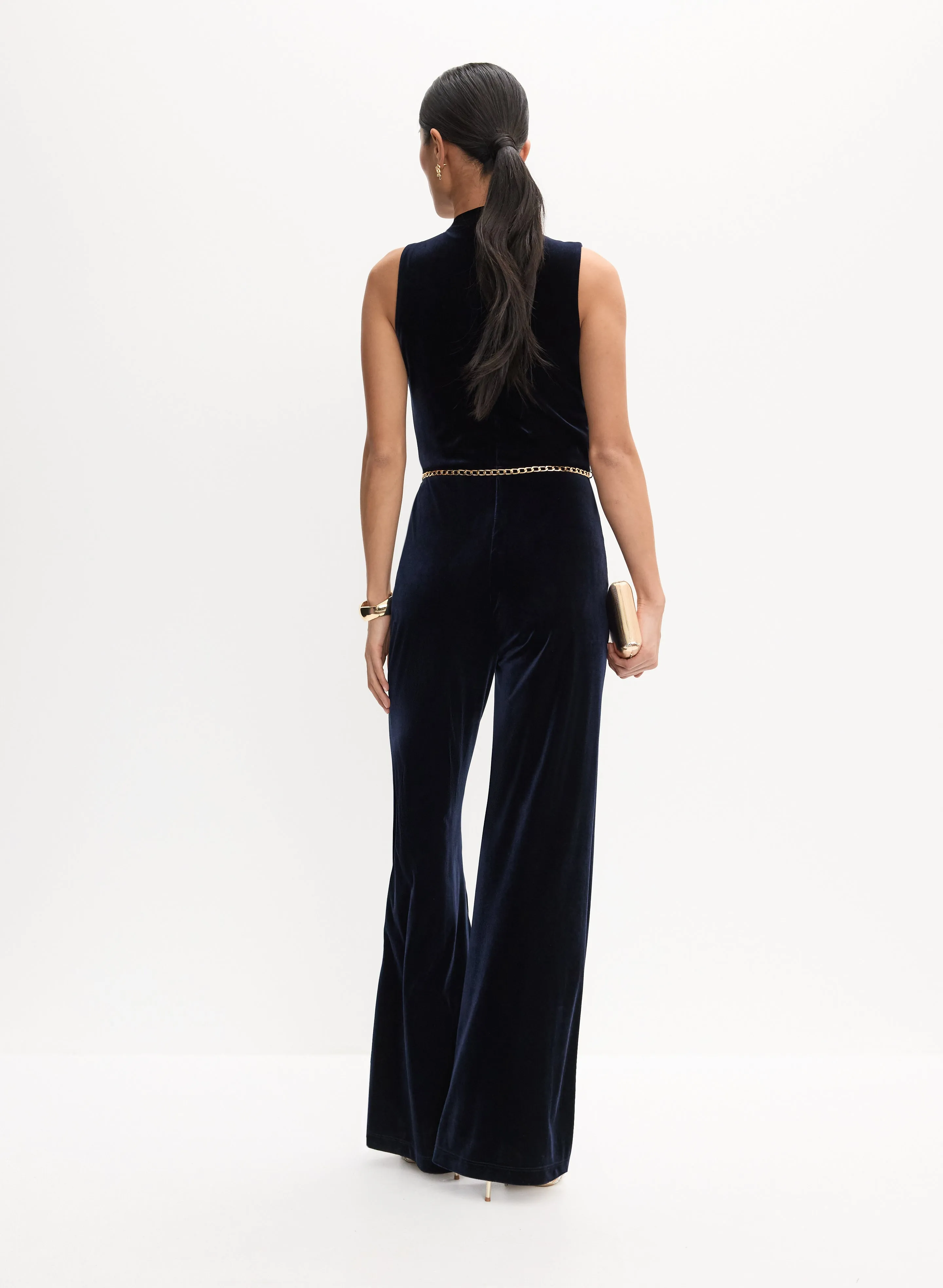Long Velvet Jumpsuit sold by Melanie Lyne product image thumbnail 5